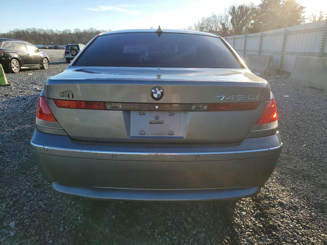2005 Bmw 745 Li Gray vin: WBAGN63555DS59543