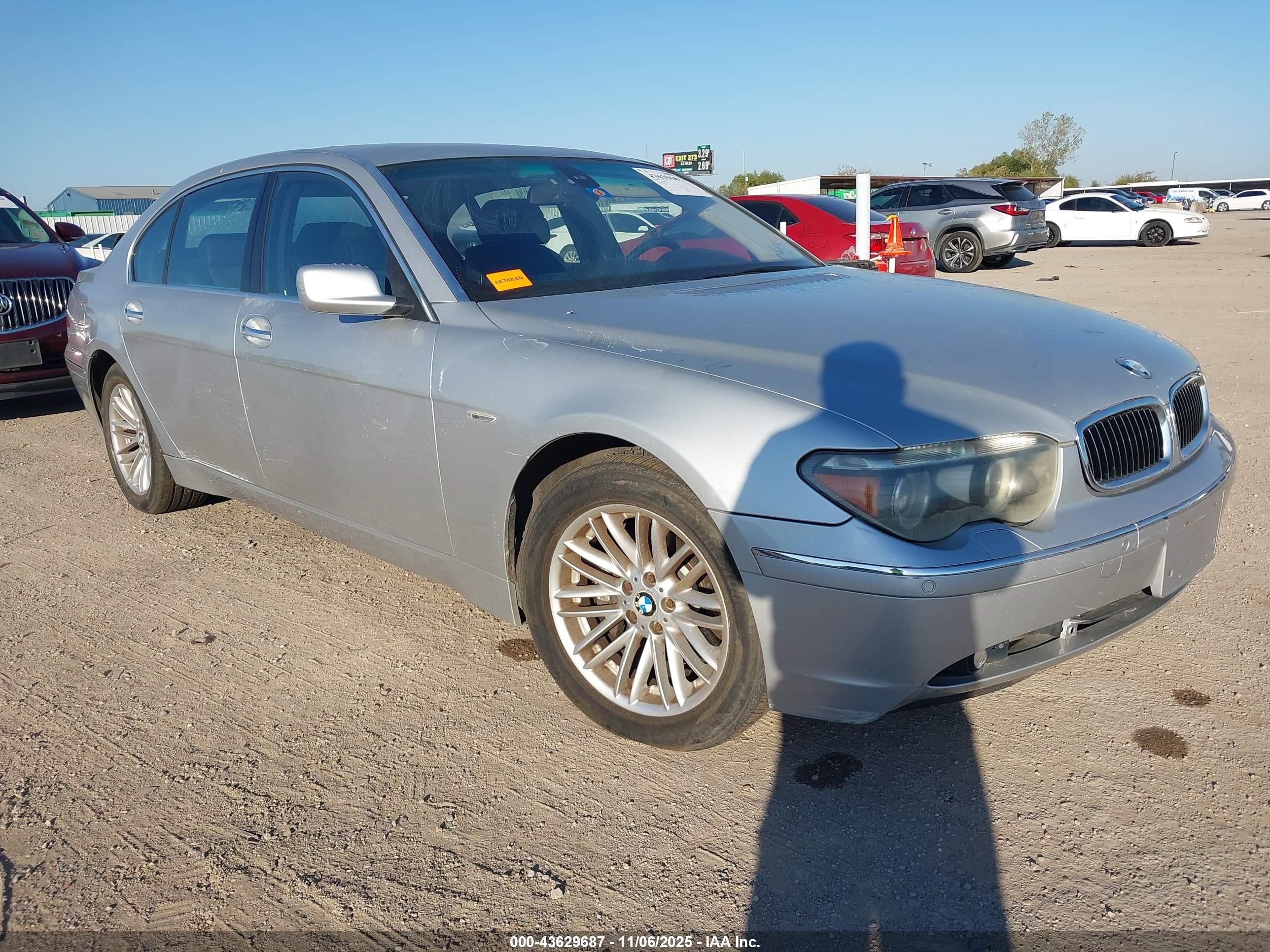 2005 Bmw 745li   Silver vin: WBAGN63555DS60269