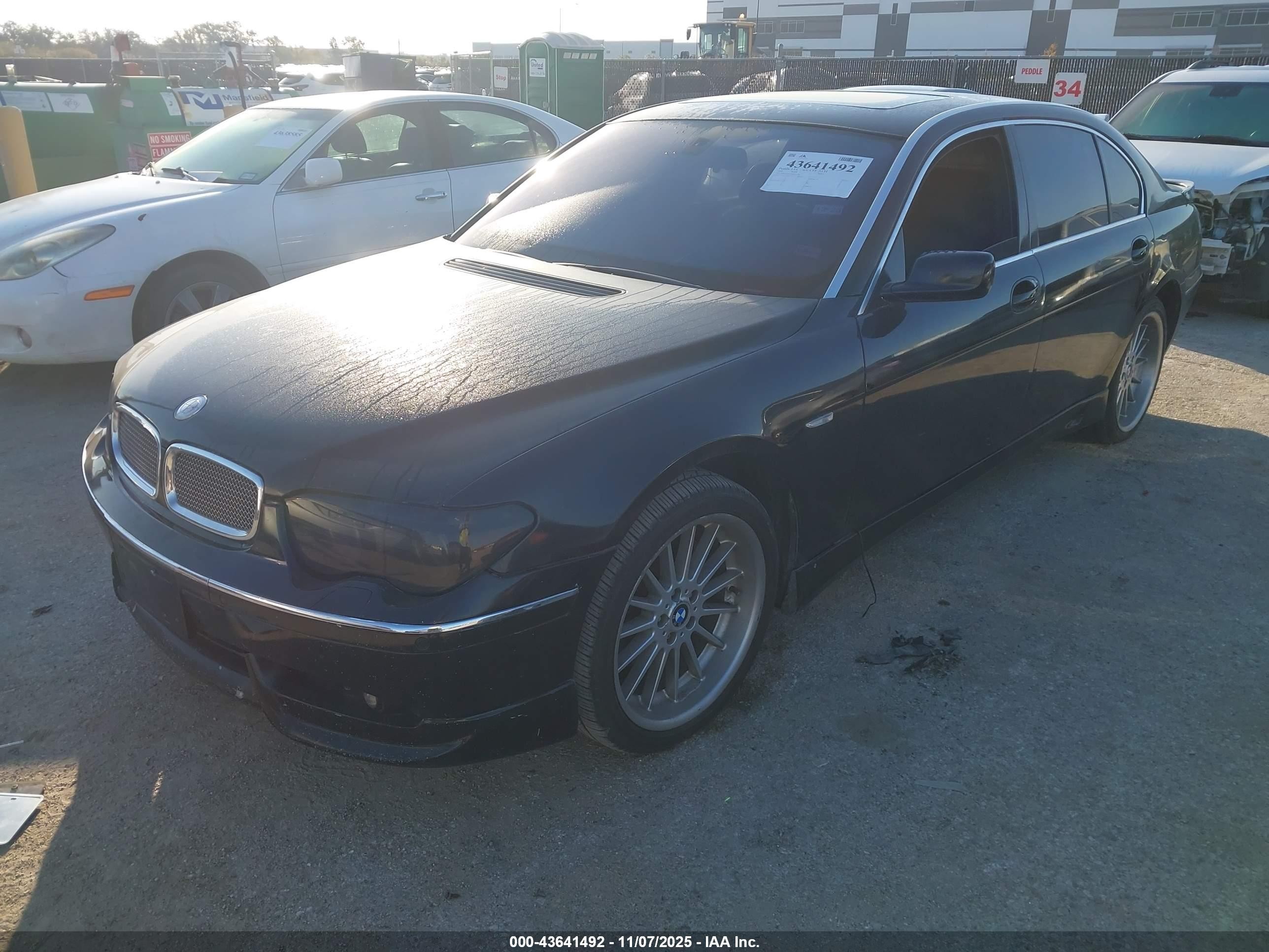 2004 Bmw 745li   Black vin: WBAGN63564DS54298