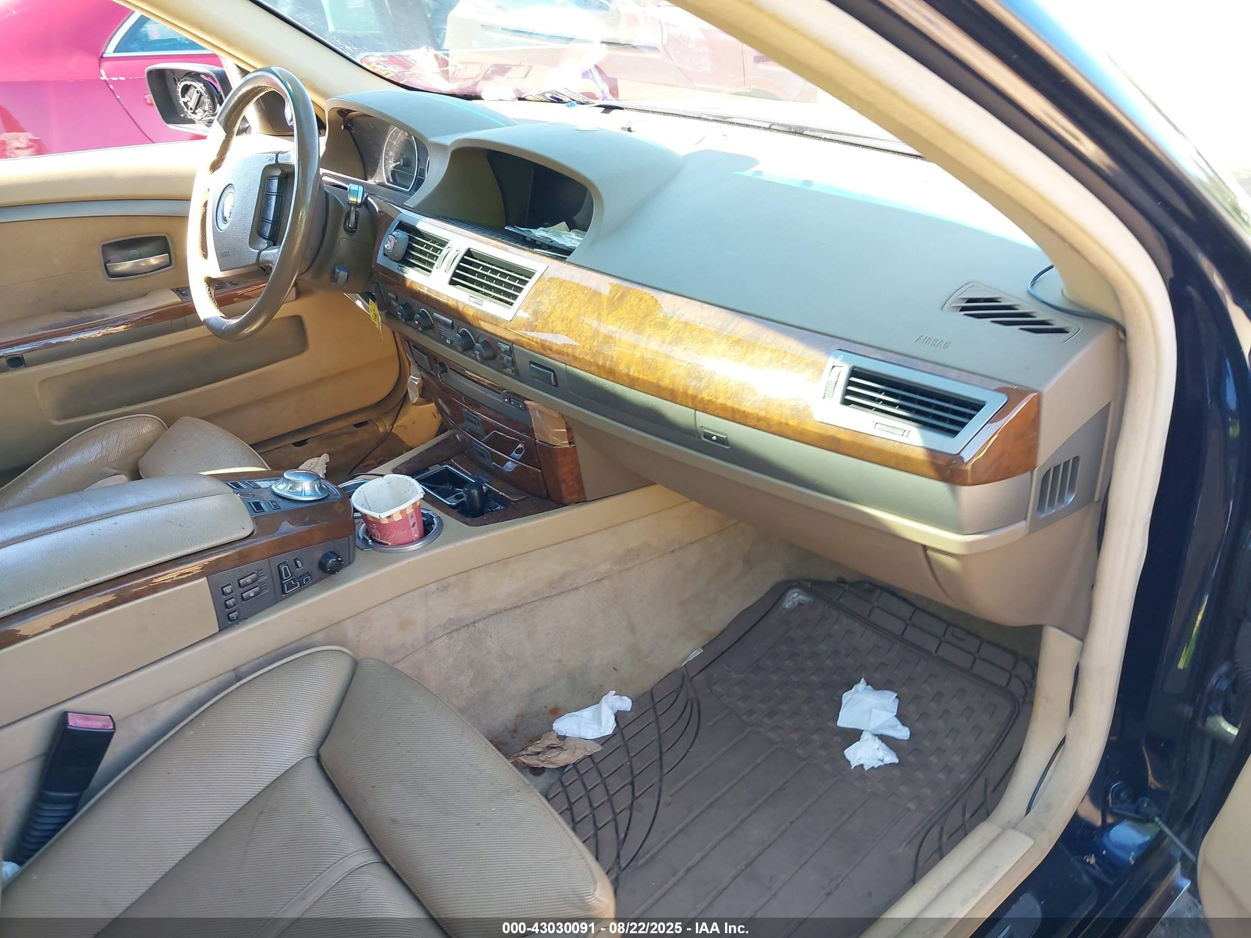 2004 Bmw 745li   Blue vin: WBAGN63564DS54706