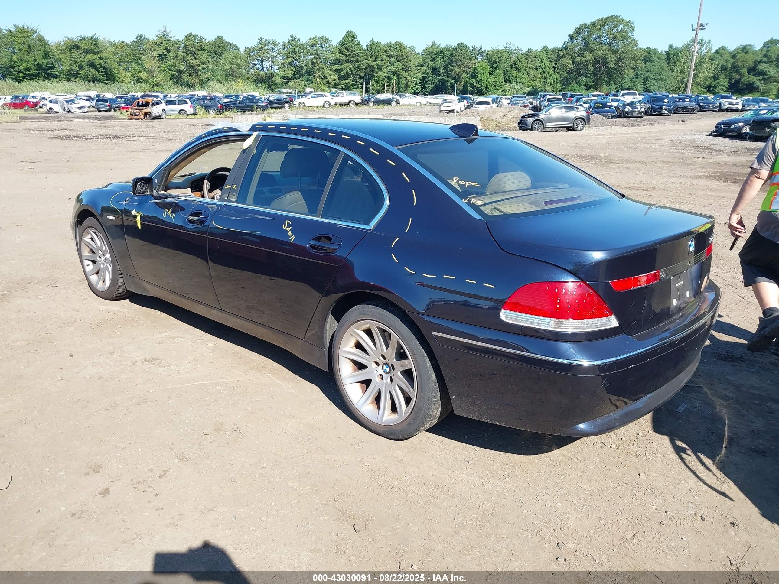 2004 Bmw 745li   Blue vin: WBAGN63564DS54706