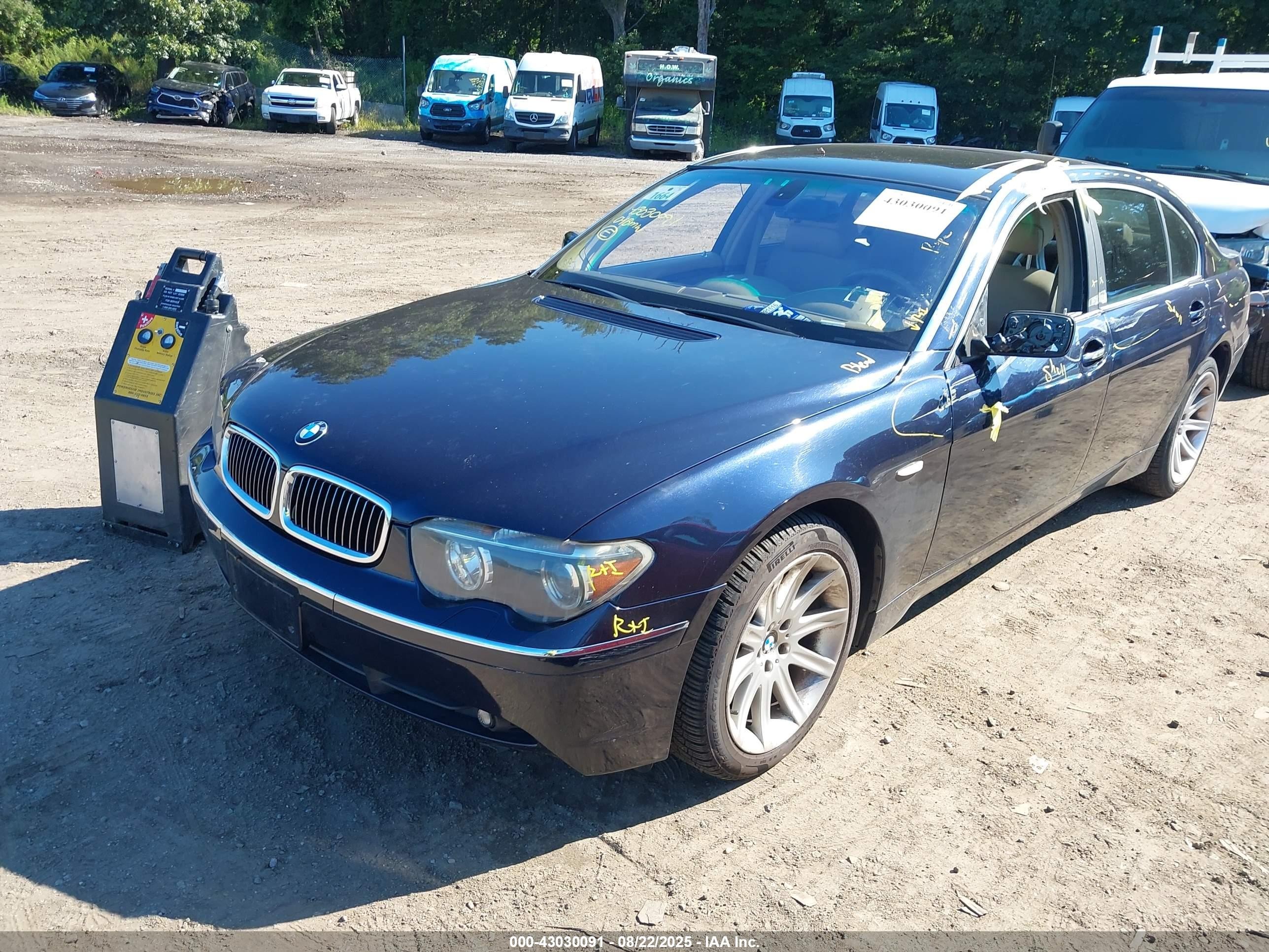 2004 Bmw 745li   Blue vin: WBAGN63564DS54706