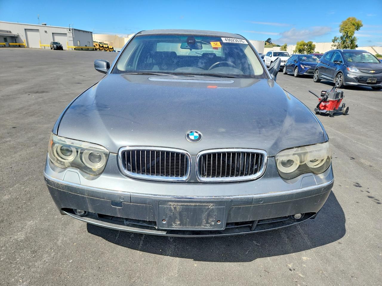 2005 Bmw 745 Li Gray vin: WBAGN63565DS57378