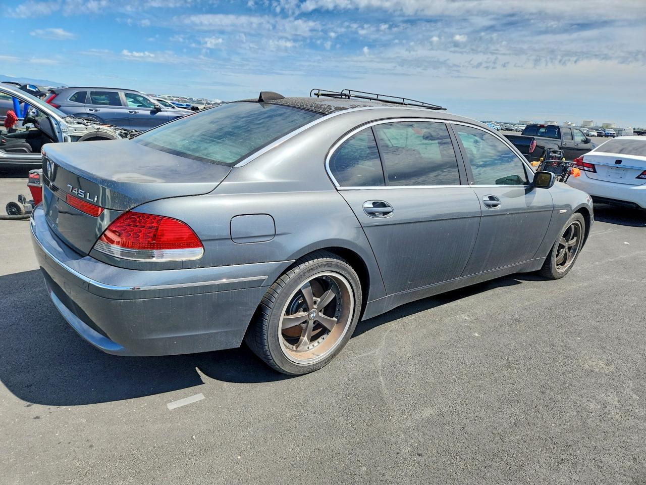 2005 Bmw 745 Li Gray vin: WBAGN63565DS57378