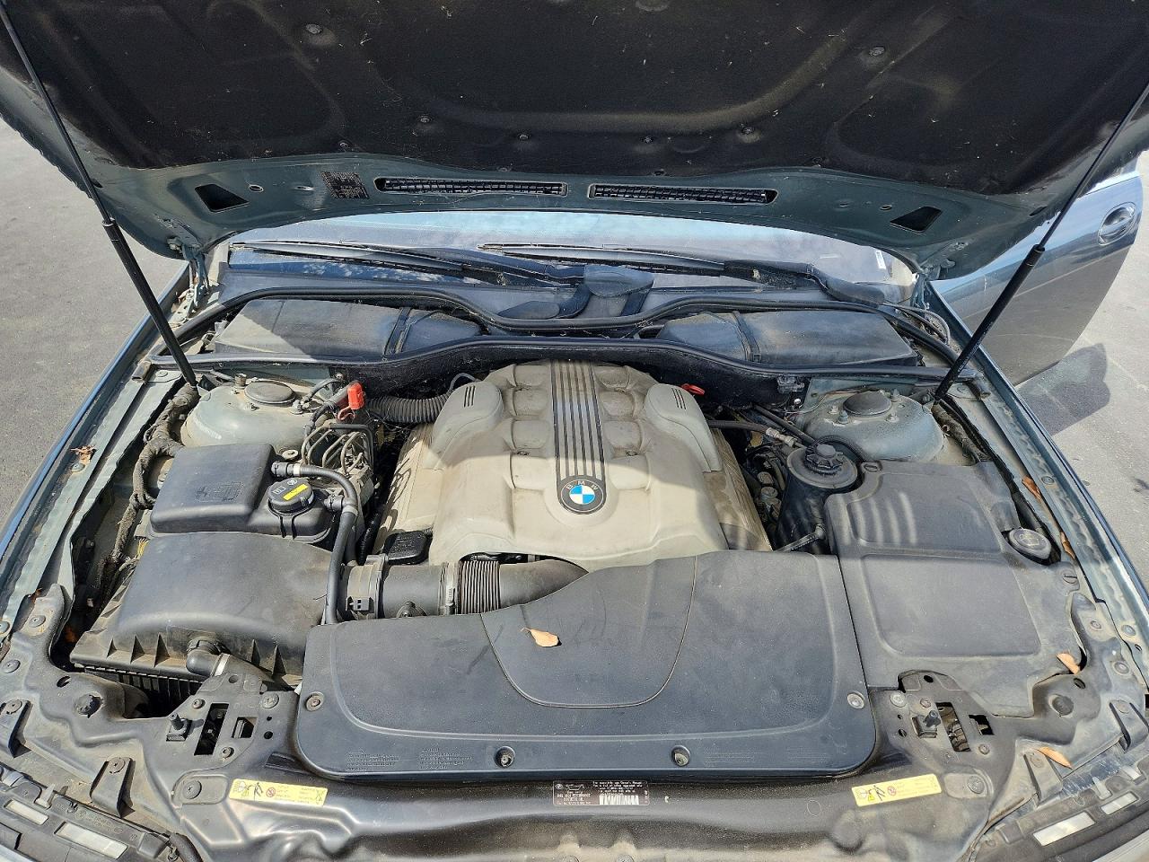 2005 Bmw 745 Li Gray vin: WBAGN63565DS57378