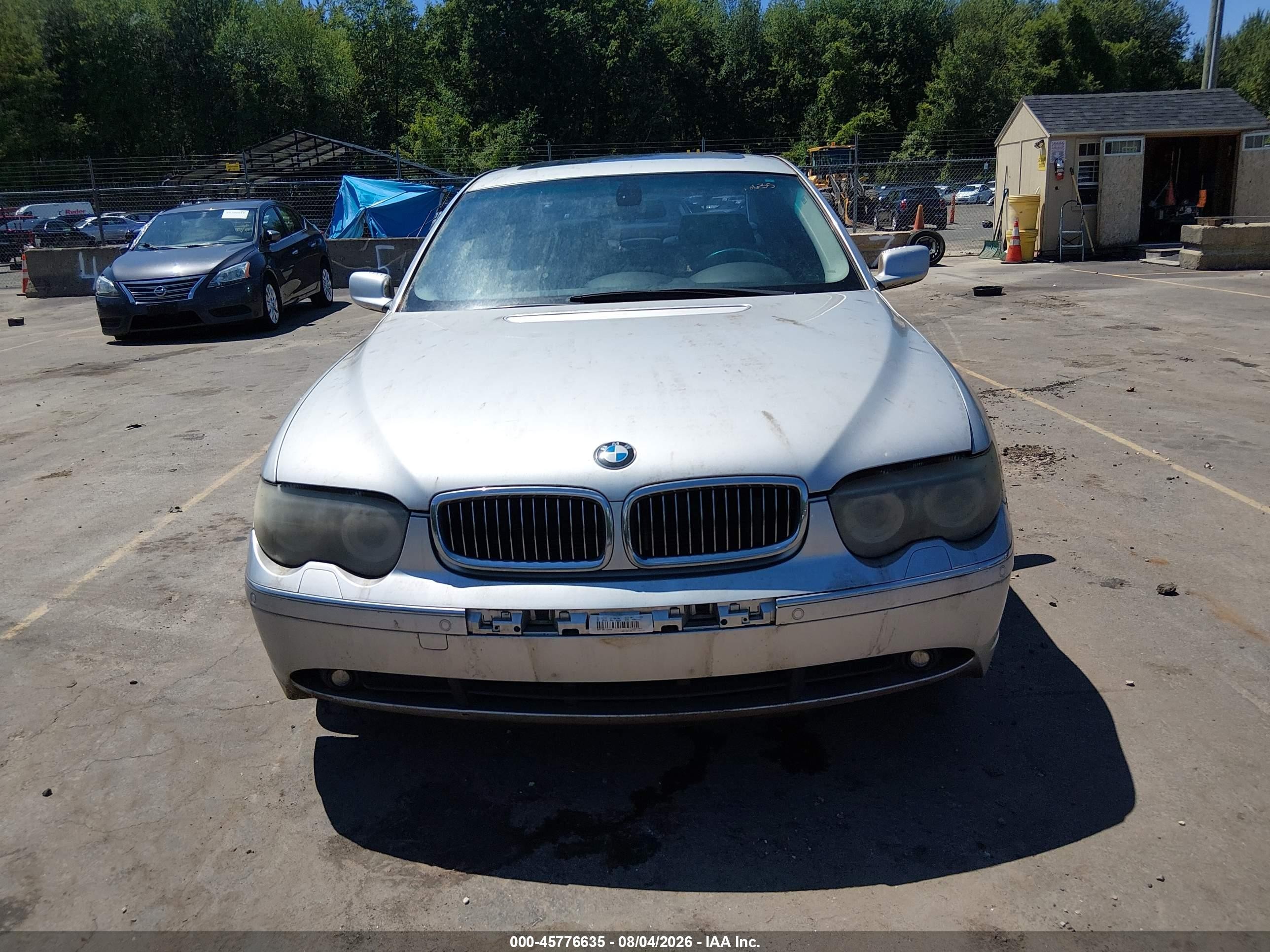 2005 Bmw 745li   Silver vin: WBAGN63575DS56403