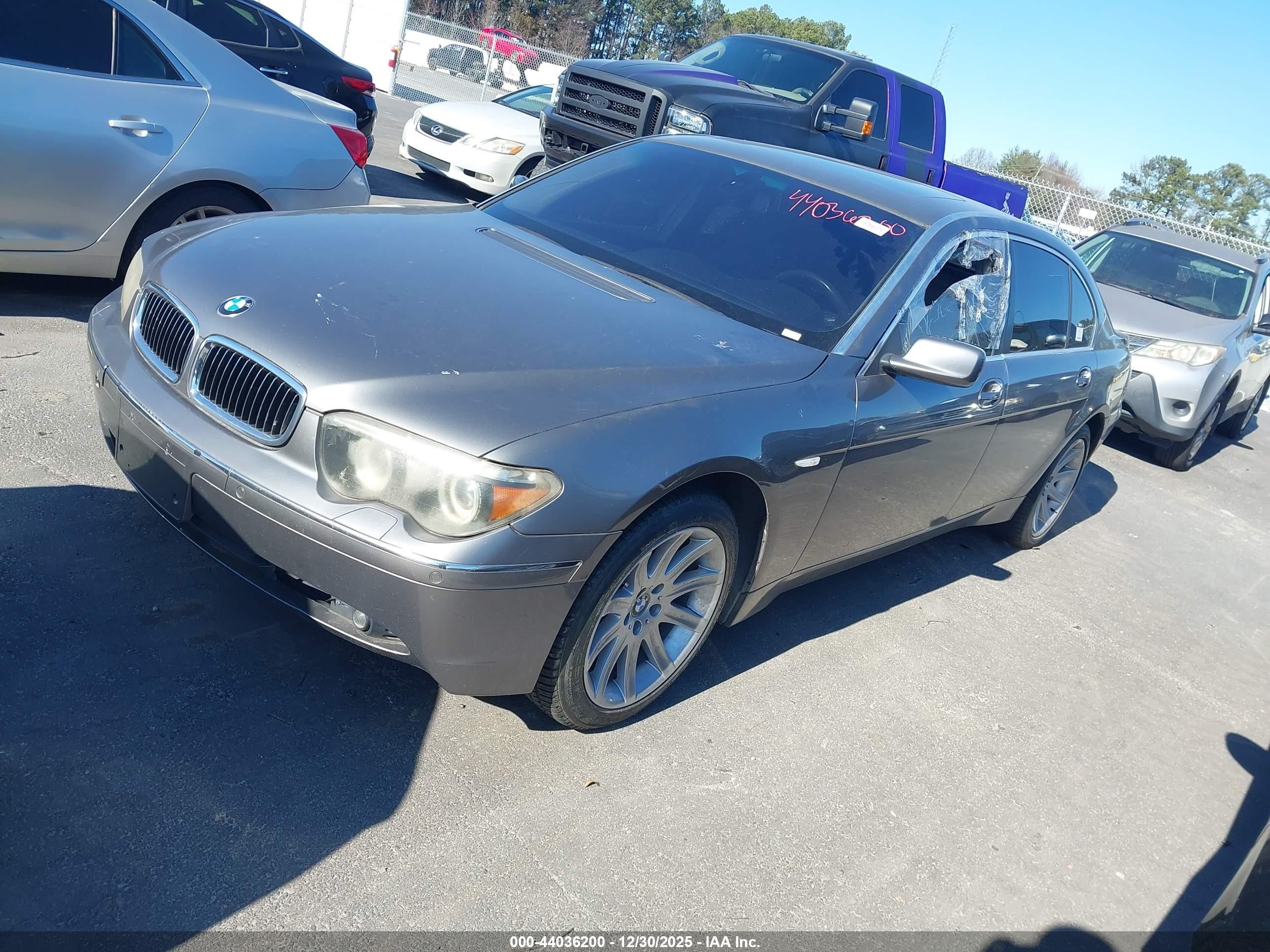 2005 Bmw 745li   Gray vin: WBAGN63585DS56815