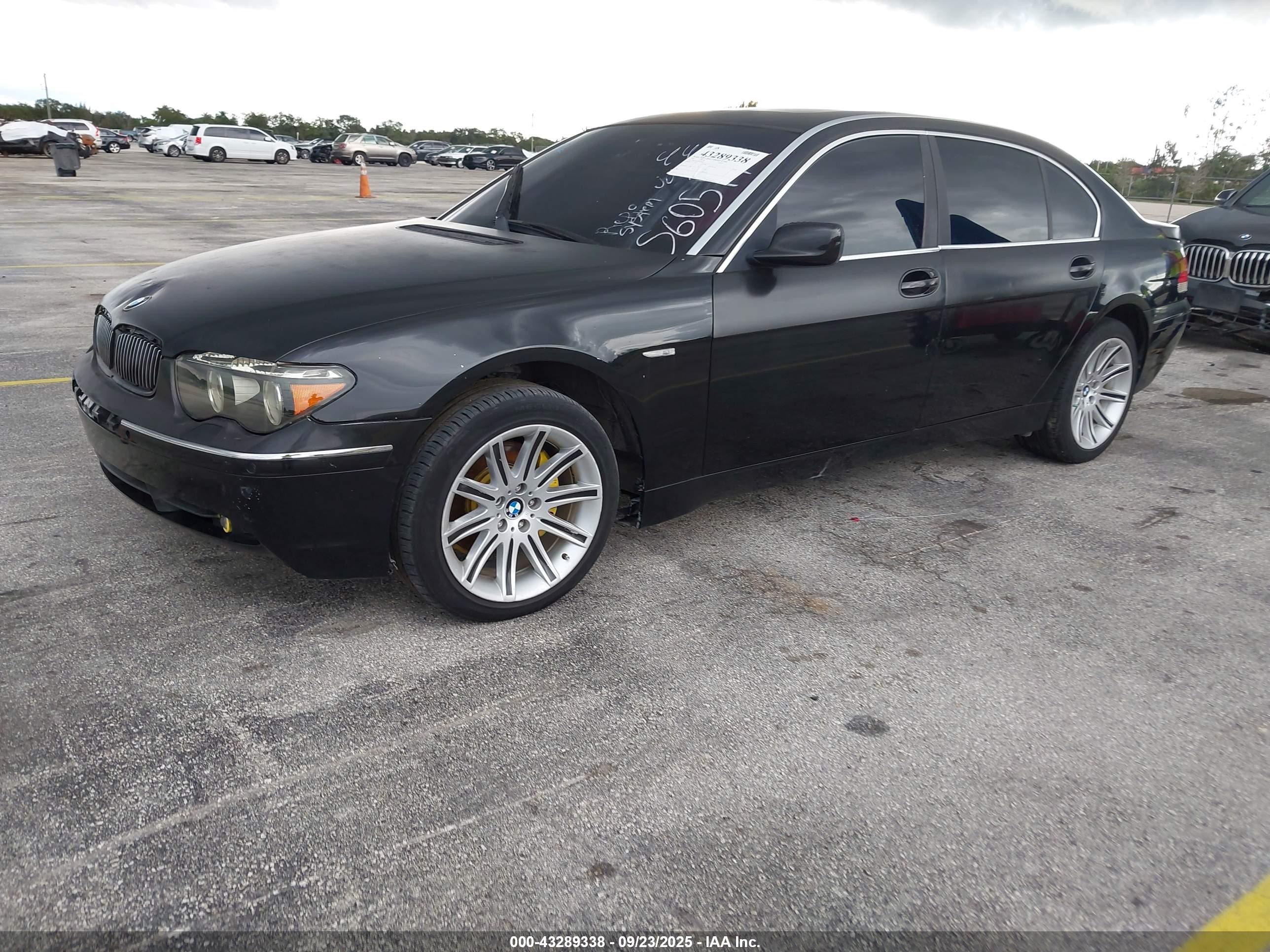 2005 Bmw 745li   Black vin: WBAGN63585DS60511