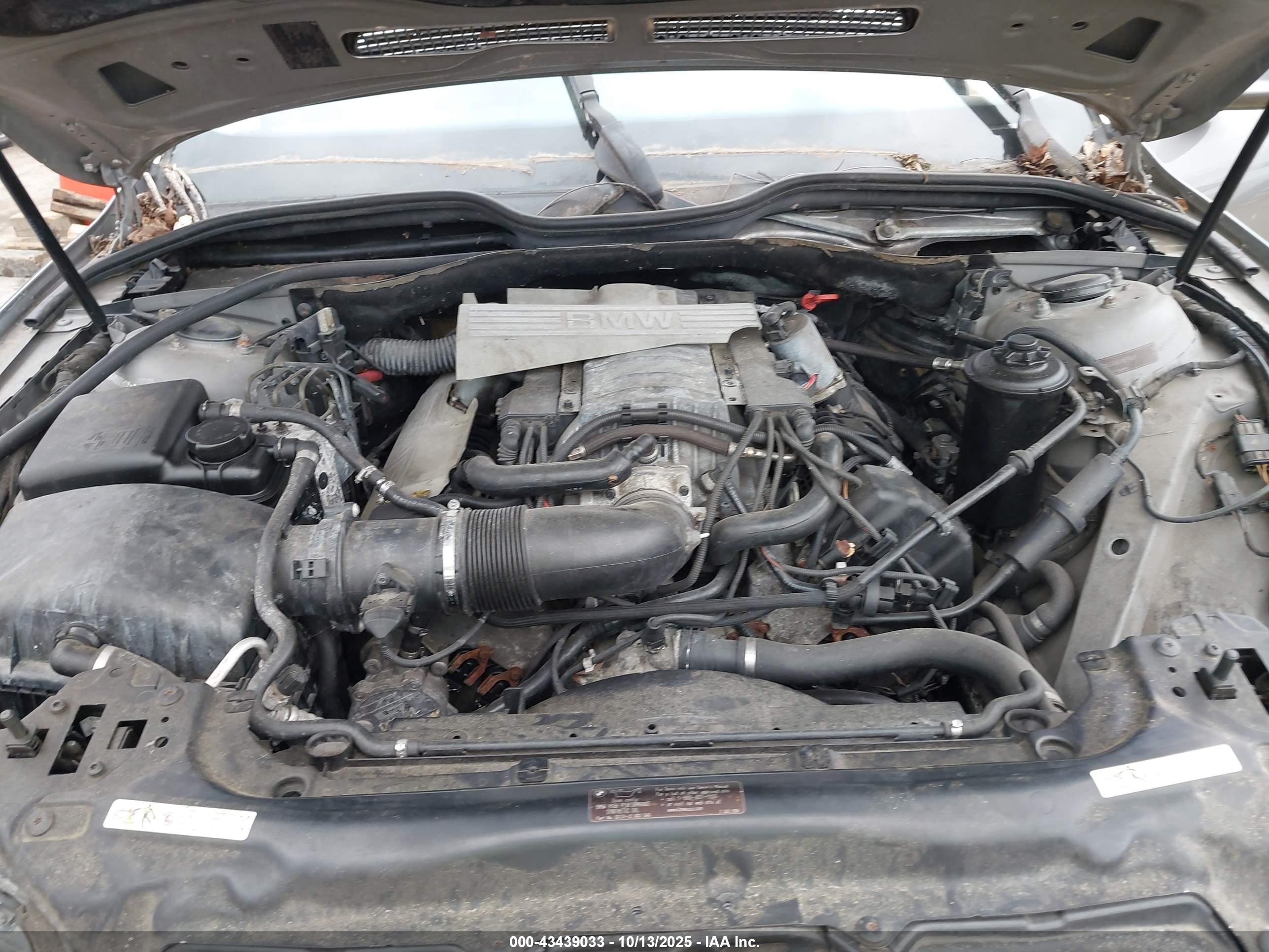 2004 Bmw 745li   Gray vin: WBAGN63594DS55915