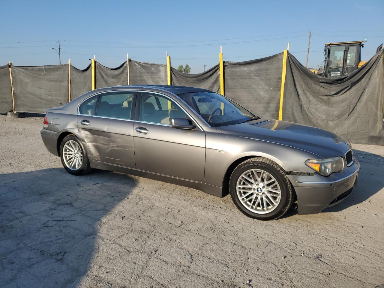 2005 Bmw 745 Li Gray vin: WBAGN635X5DS57917