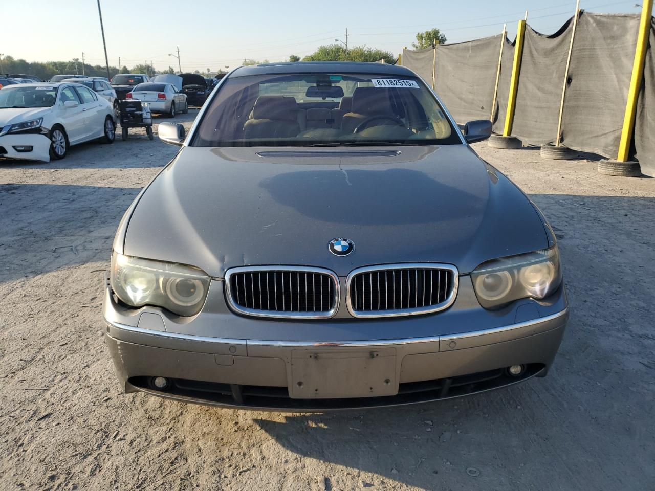 2005 Bmw 745 Li Gray vin: WBAGN635X5DS57917