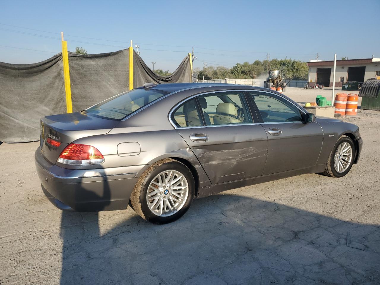 2005 Bmw 745 Li Gray vin: WBAGN635X5DS57917