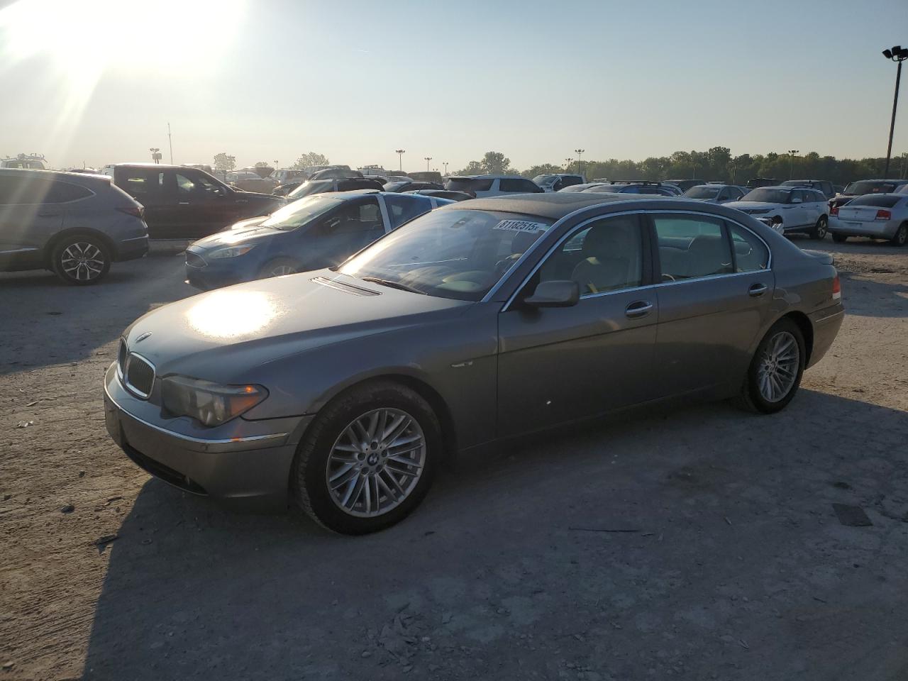2005 Bmw 745 Li Gray vin: WBAGN635X5DS57917