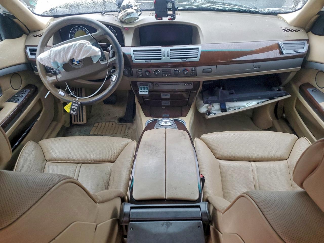 2005 Bmw 745 Li Silver vin: WBAGN635X5DS59151