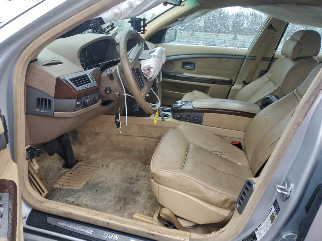 2005 Bmw 745 Li Silver vin: WBAGN635X5DS59151
