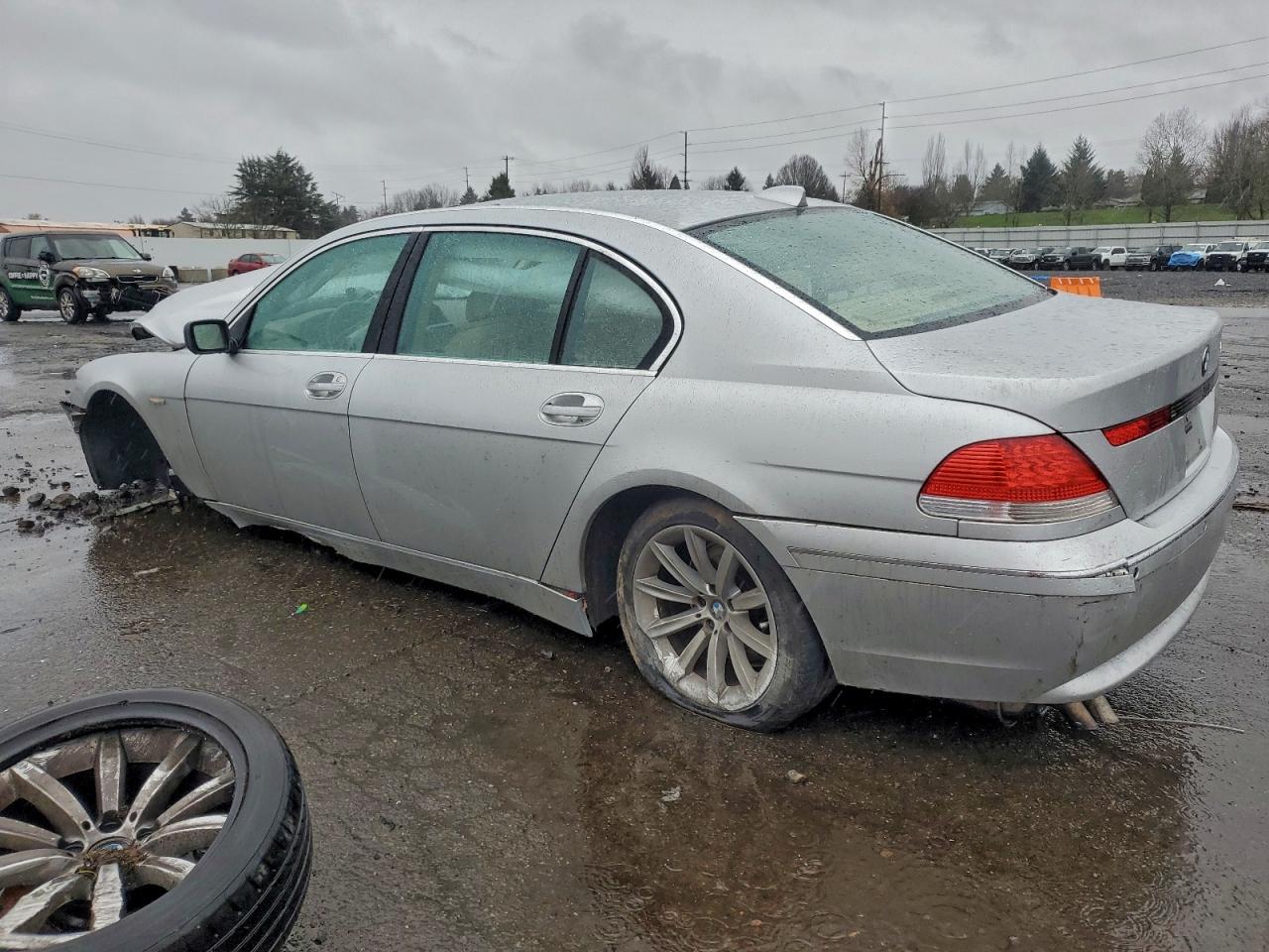 2005 Bmw 745 Li Silver vin: WBAGN635X5DS59151