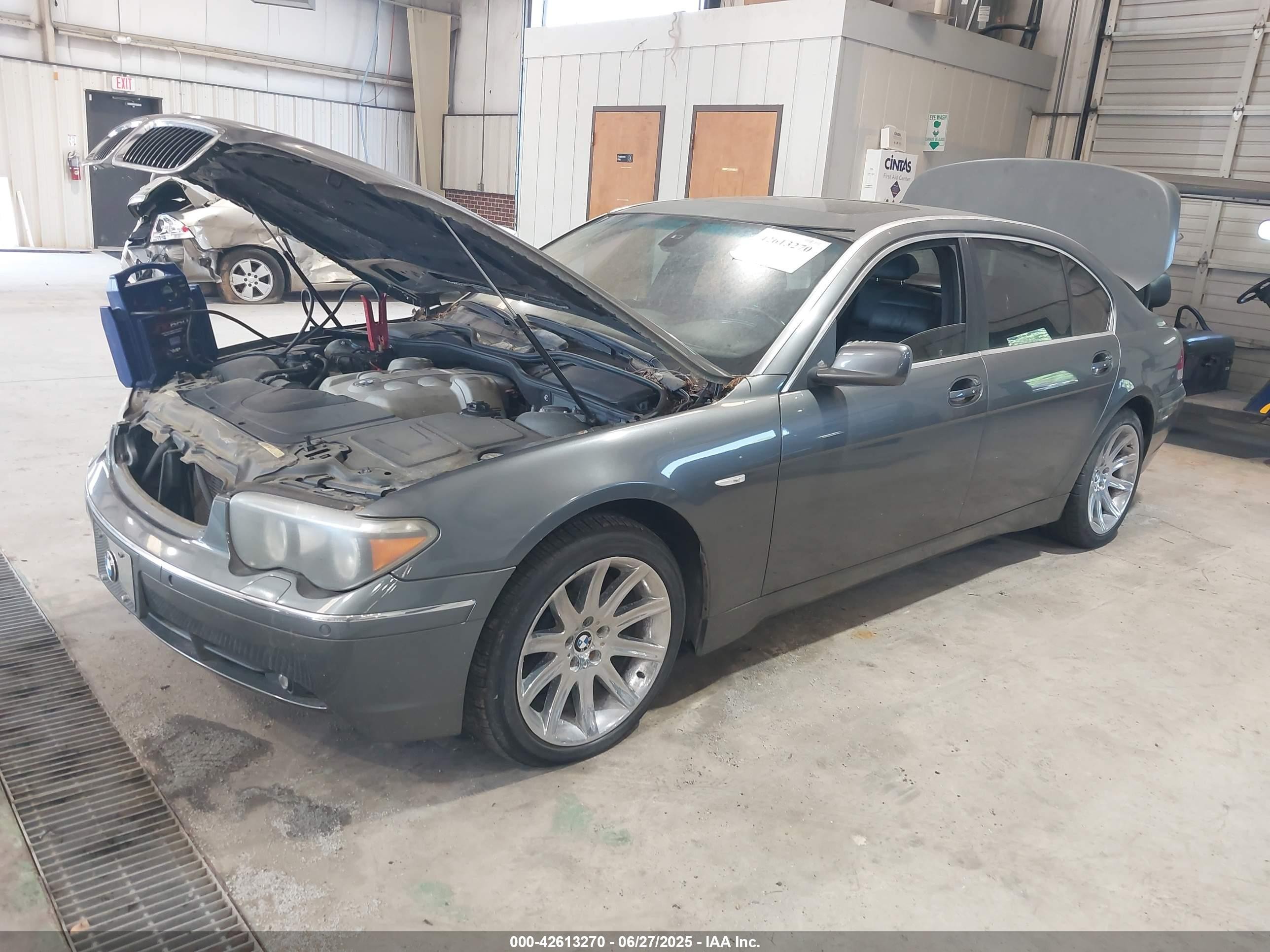 2005 Bmw 745li   Gray vin: WBAGN635X5DS60431