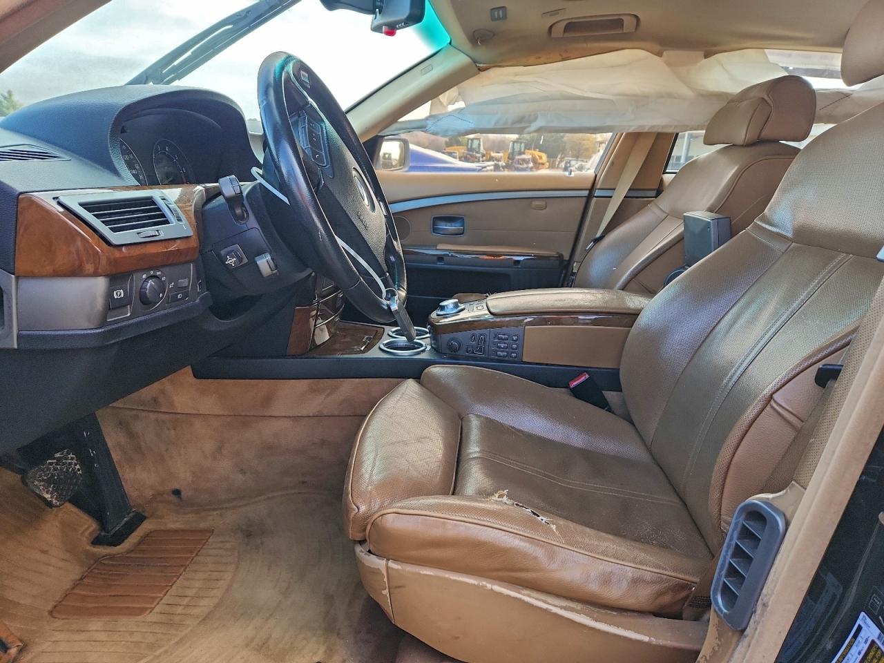 2005 Bmw 745 Li Black vin: WBAGN635X5DS60459