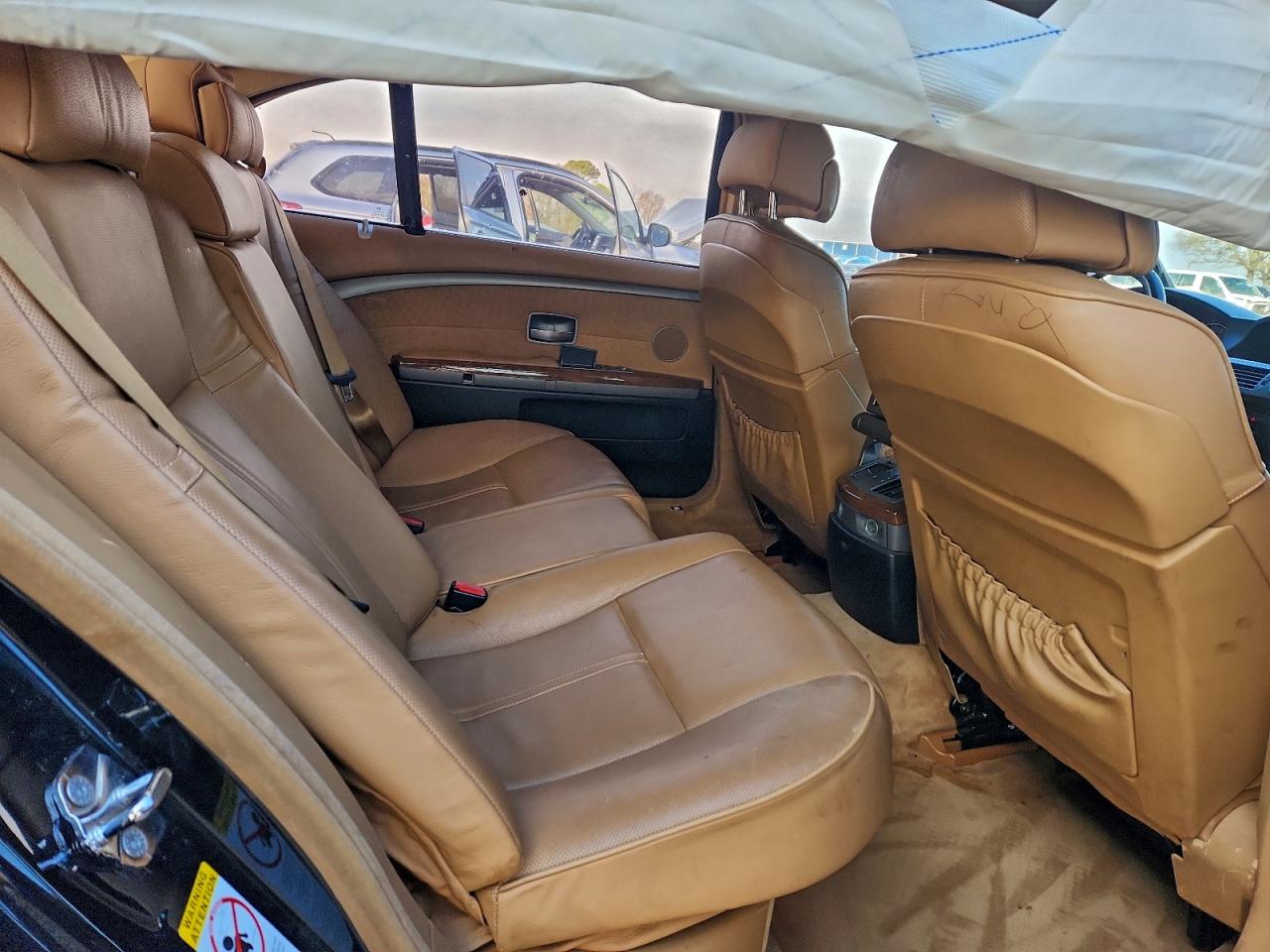2005 Bmw 745 Li Black vin: WBAGN635X5DS60459