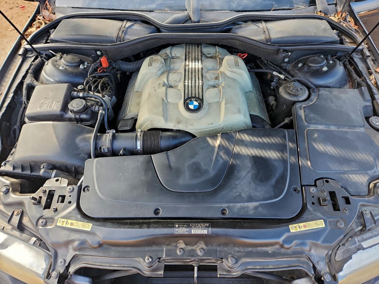 2005 Bmw 745 Li Black vin: WBAGN635X5DS60459