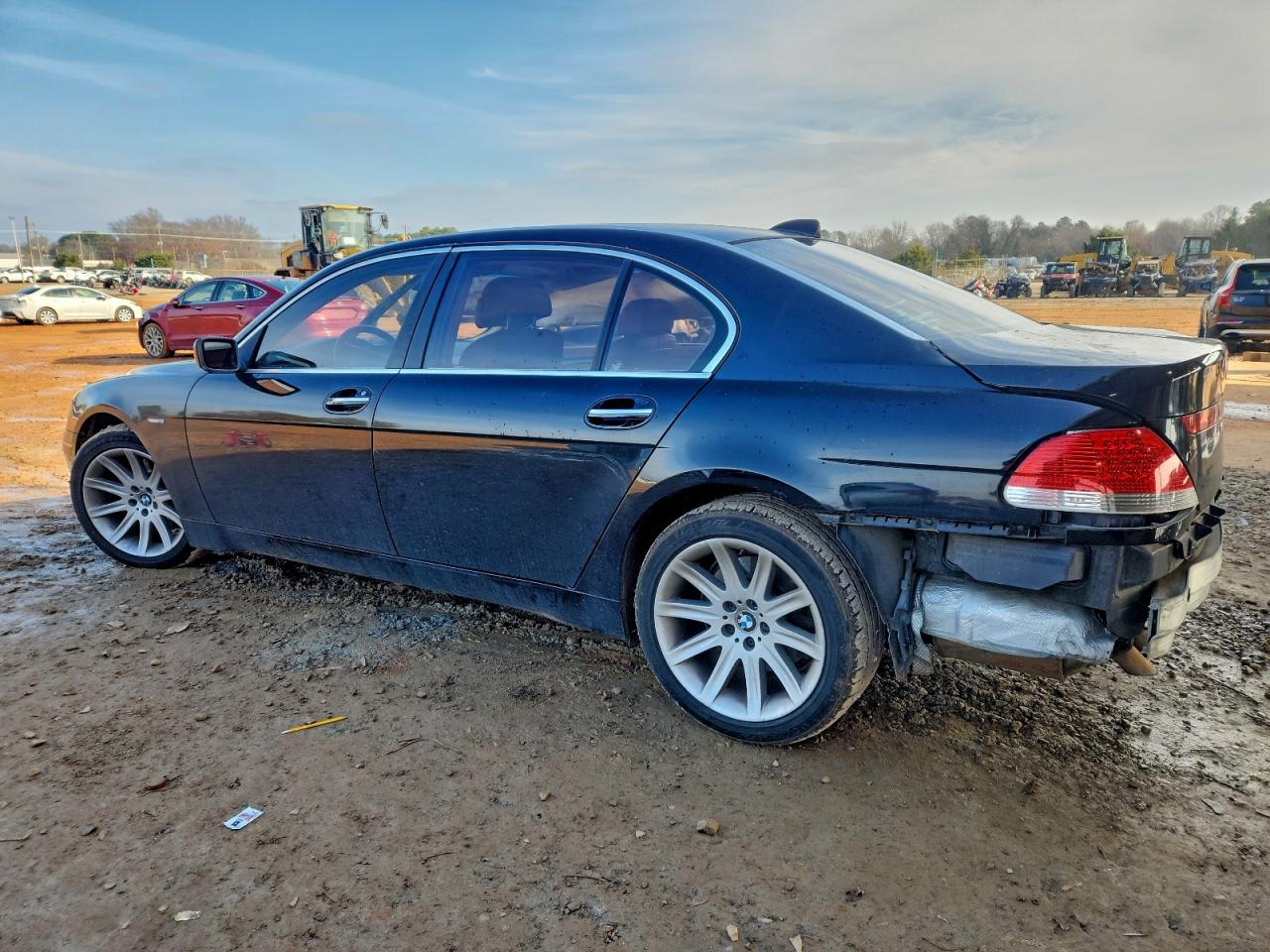 2005 Bmw 745 Li Black vin: WBAGN635X5DS60459