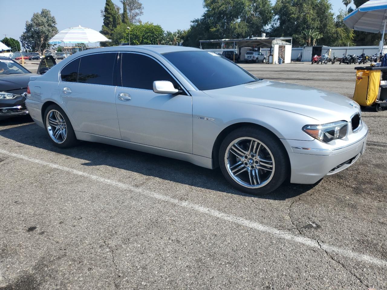 2003 Bmw 760 Li Silver vin: WBAGN834X3DK10757