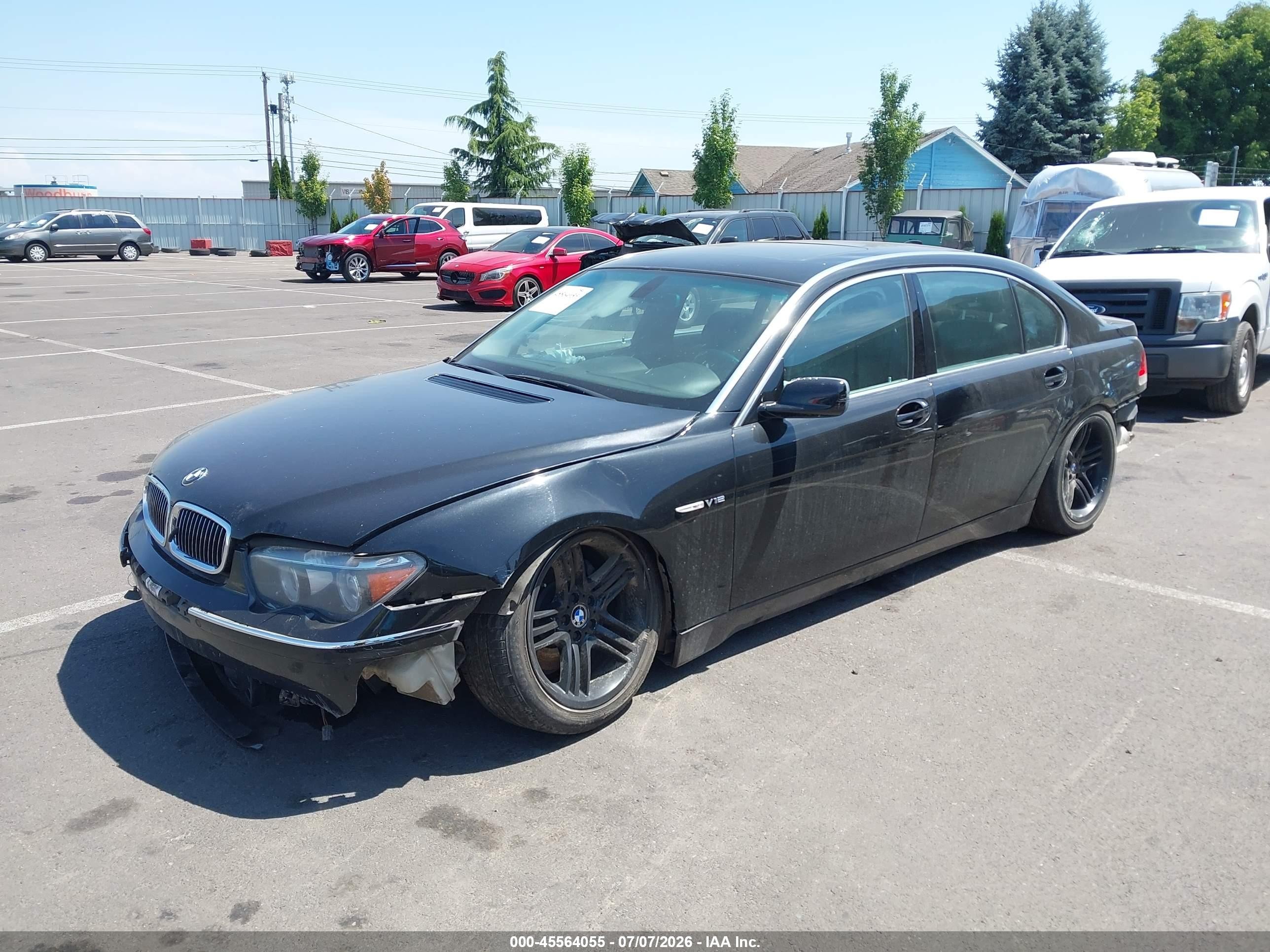 2005 Bmw 760li   Black vin: WBAGN83525DK11252