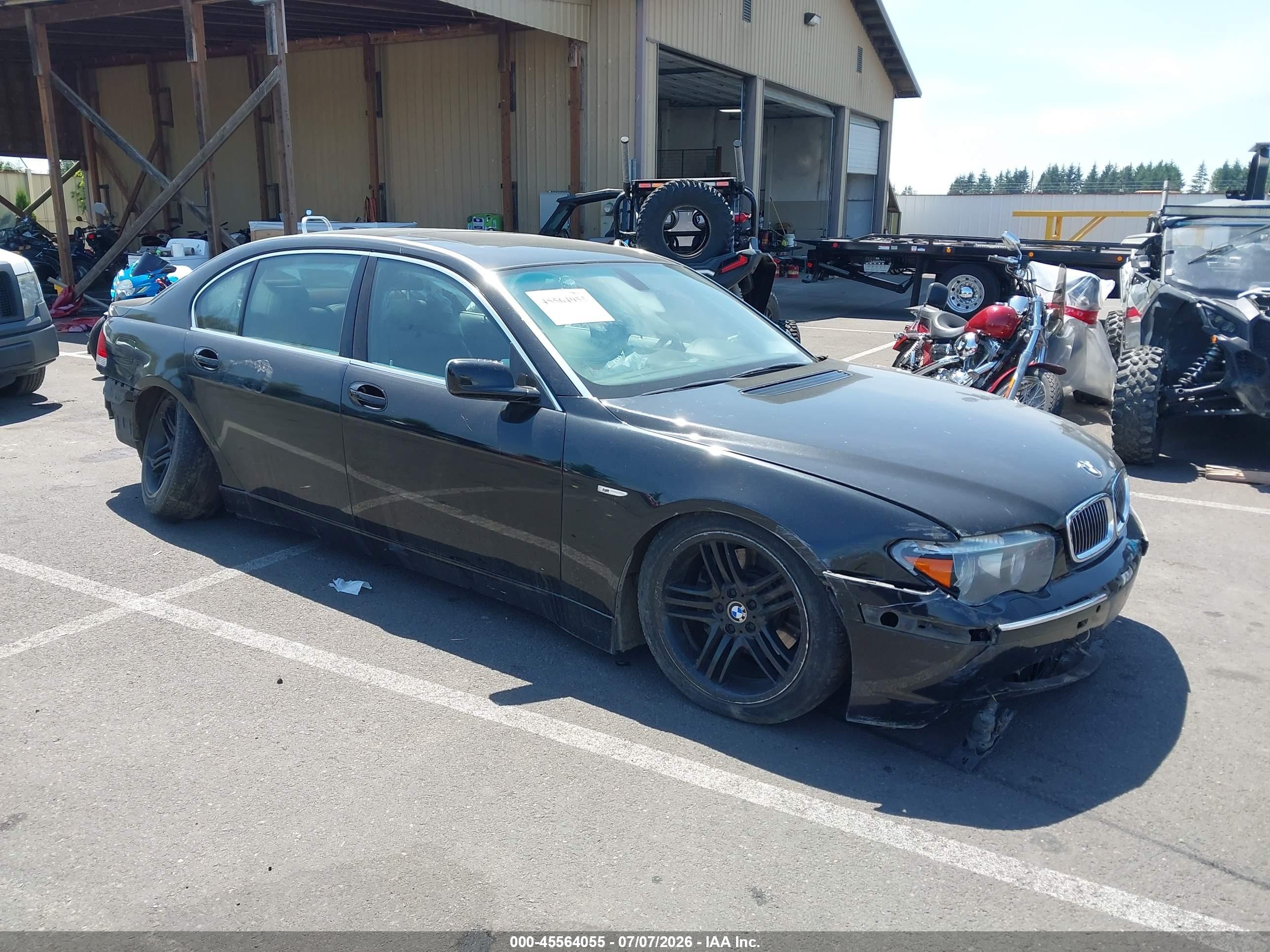 2005 Bmw 760li   Черный vin: WBAGN83525DK11252