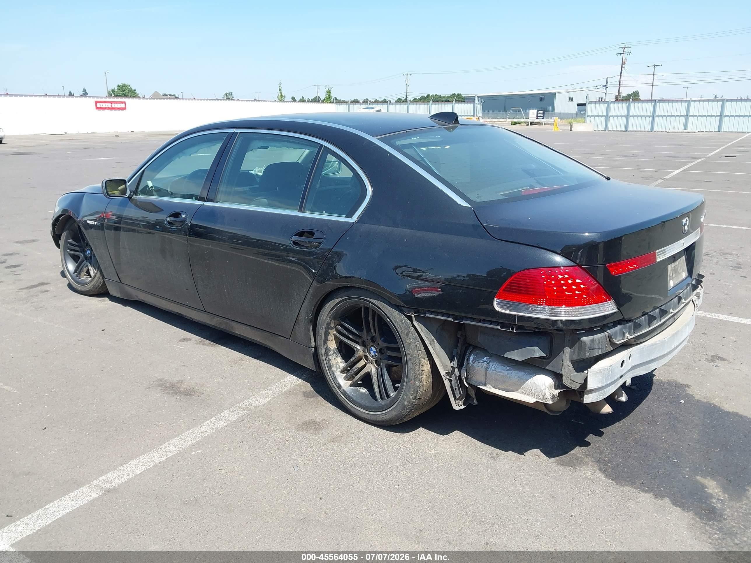 2005 Bmw 760li   Black vin: WBAGN83525DK11252