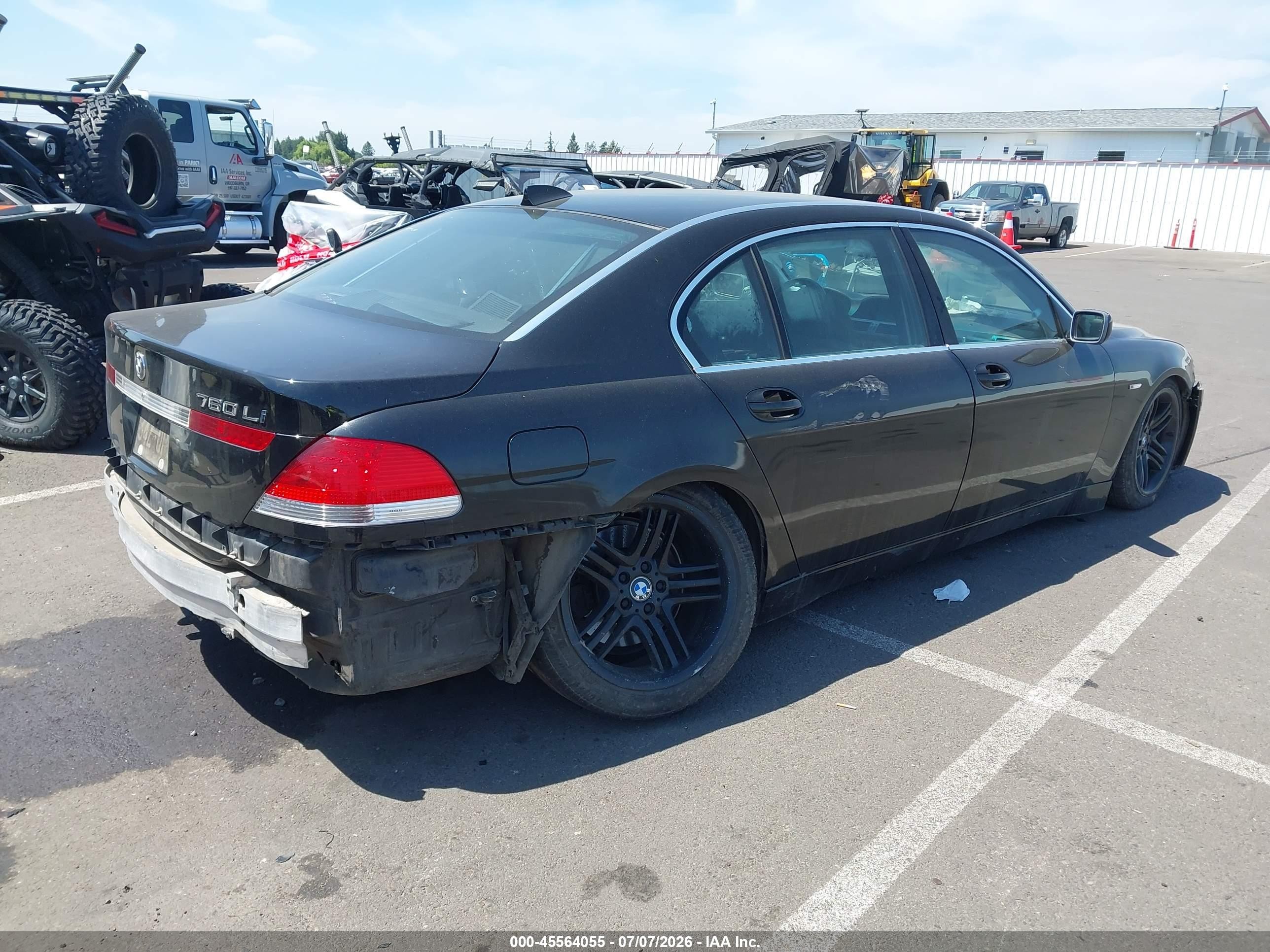 2005 Bmw 760li   Black vin: WBAGN83525DK11252