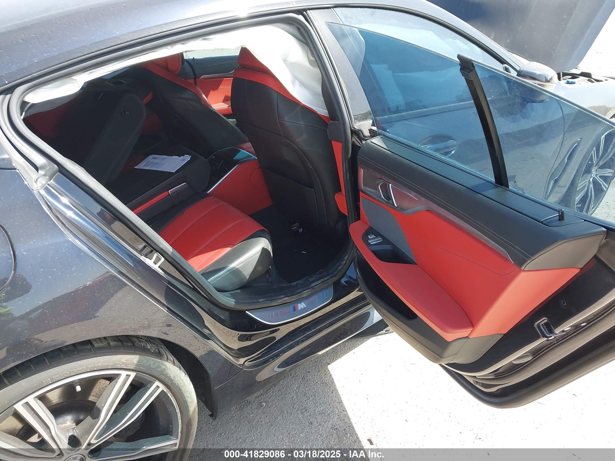 2022 Bmw 840 Gran Coupe I Black vin: WBAGV2C00NCJ11173