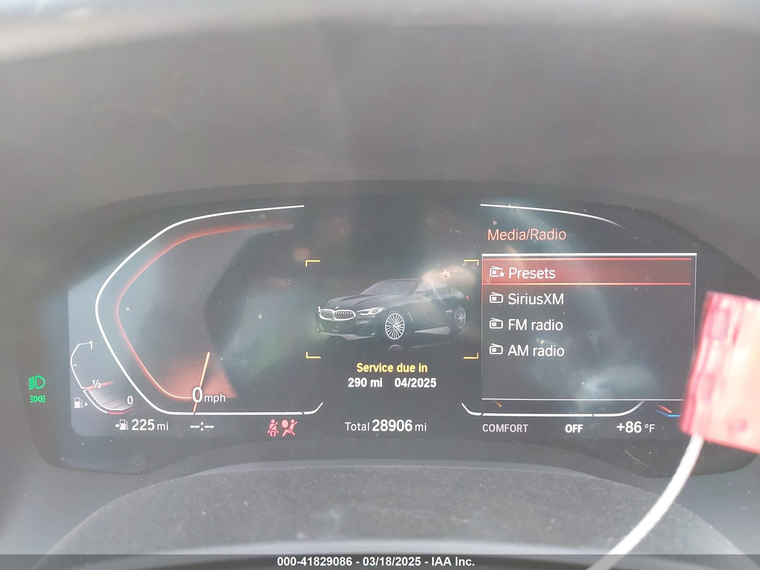 2022 Bmw 840 Gran Coupe I Black vin: WBAGV2C00NCJ11173