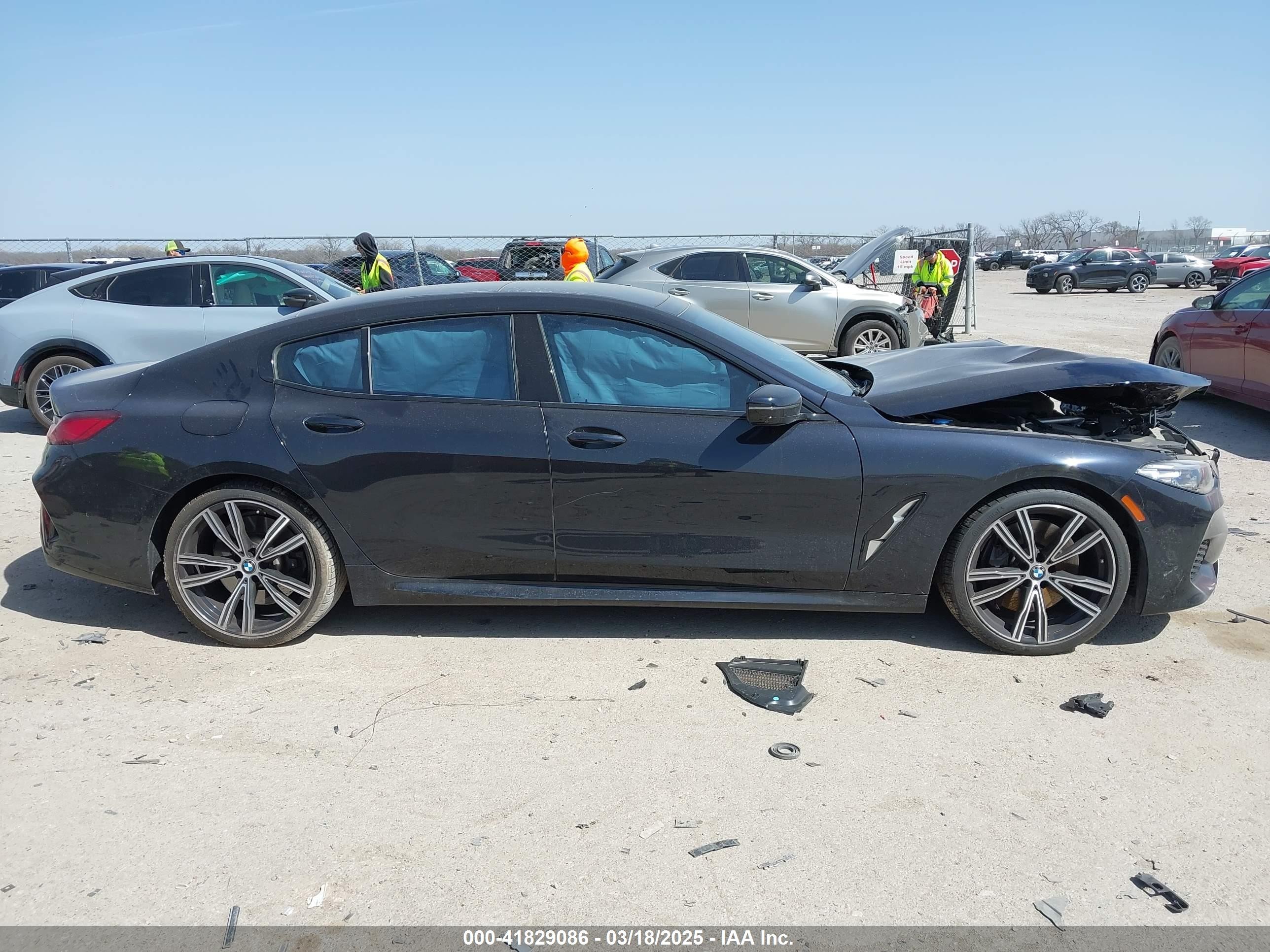 2022 Bmw 840 Gran Coupe I Black vin: WBAGV2C00NCJ11173