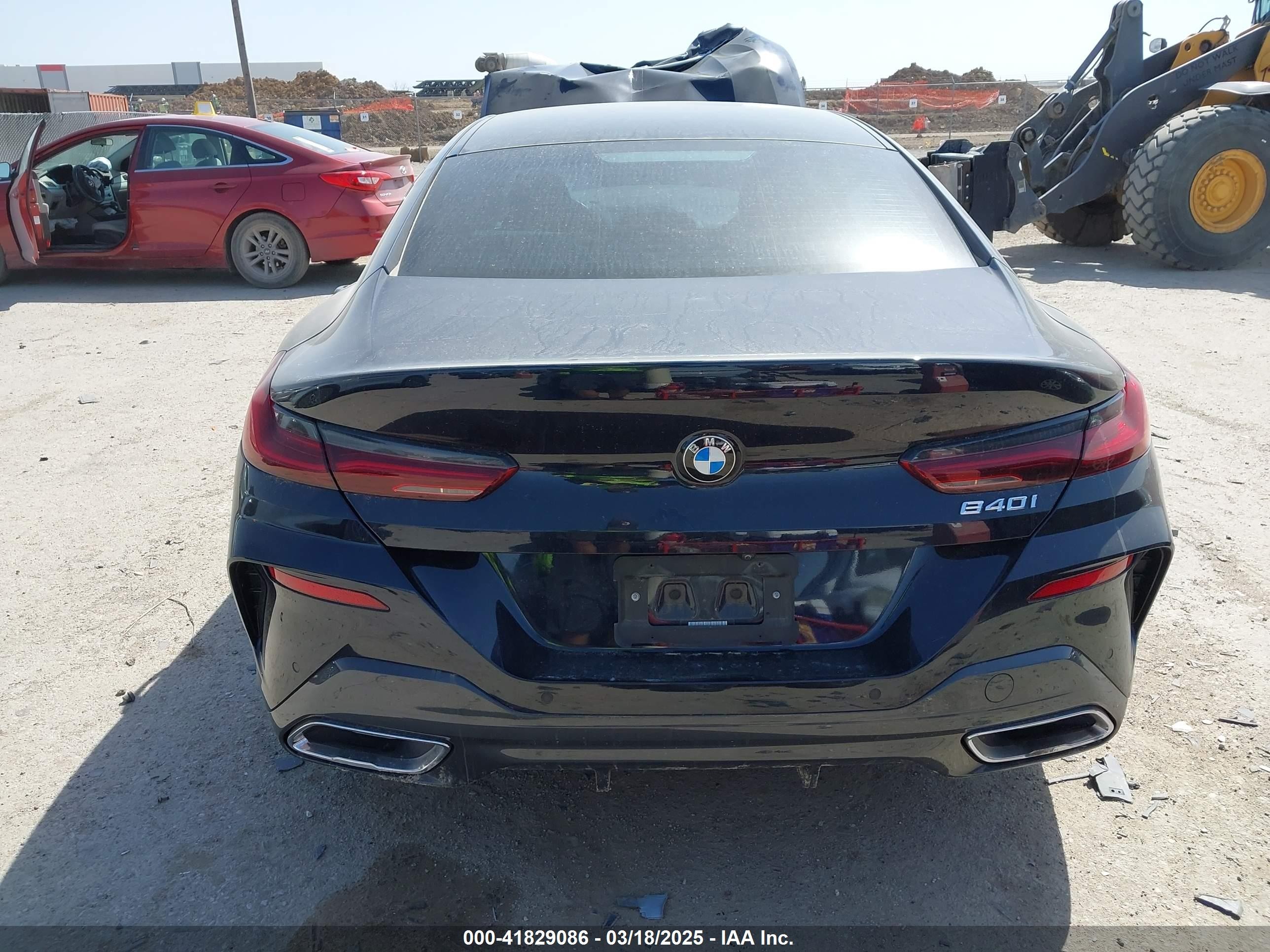 2022 Bmw 840 Gran Coupe I Black vin: WBAGV2C00NCJ11173