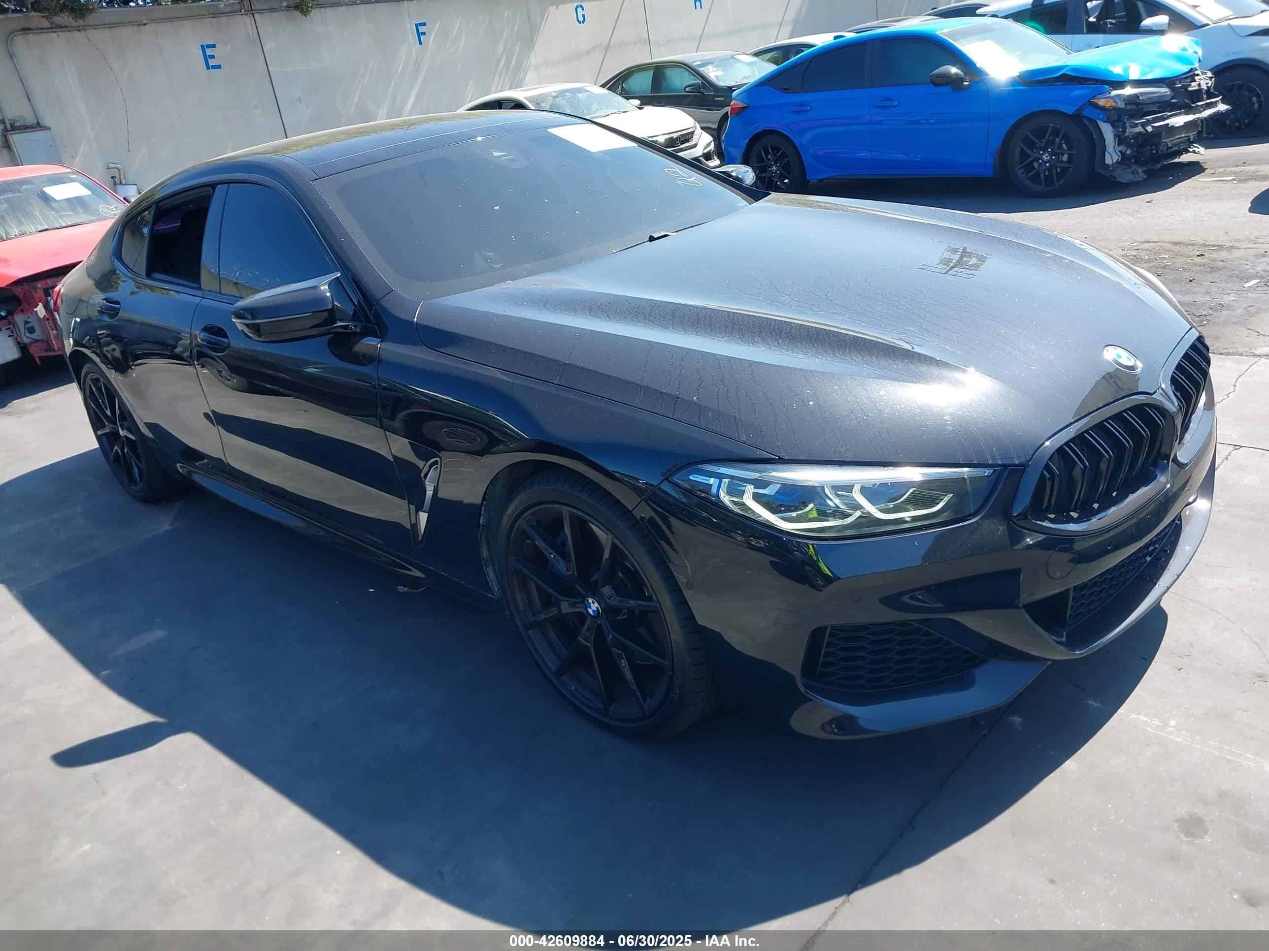 2022 Bmw 840 Gran Coupe I Black vin: WBAGV2C09NCJ50831