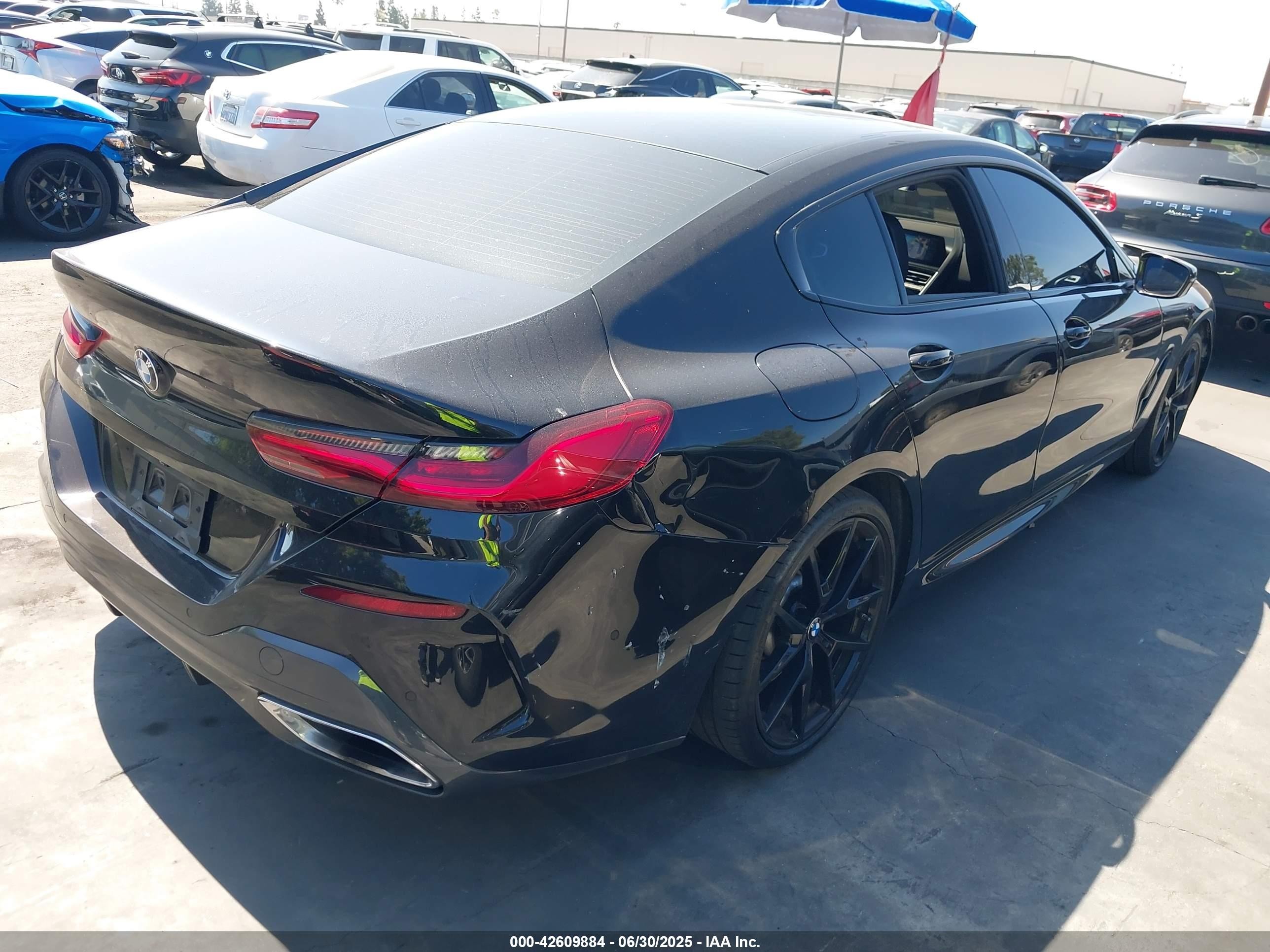 2022 Bmw 840 Gran Coupe I Black vin: WBAGV2C09NCJ50831