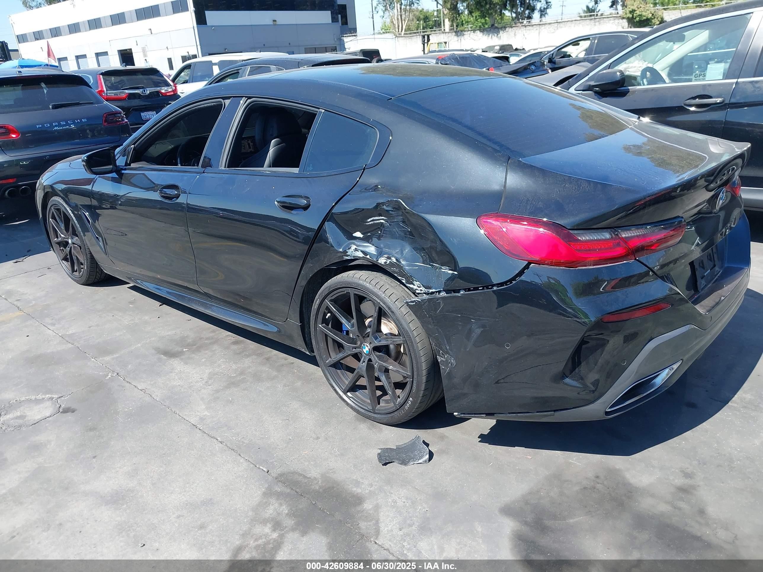 2022 Bmw 840 Gran Coupe I Black vin: WBAGV2C09NCJ50831