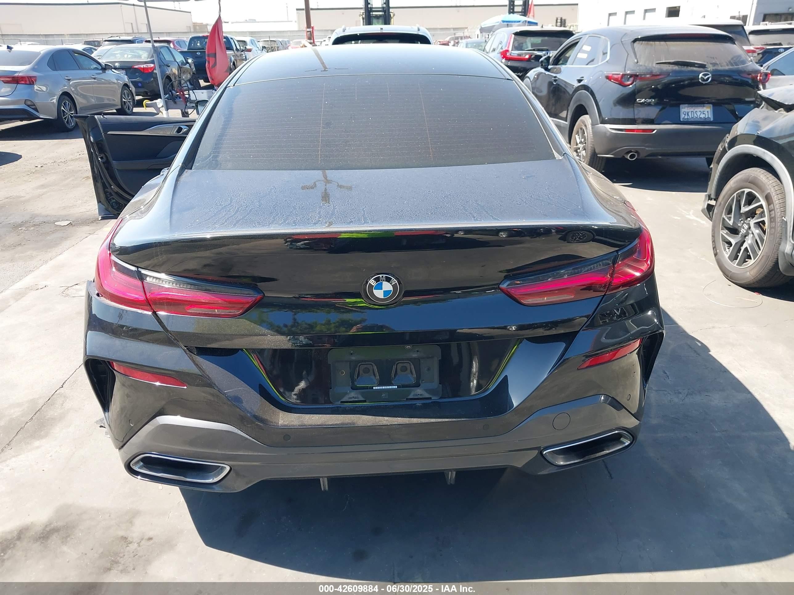 2022 Bmw 840 Gran Coupe I Black vin: WBAGV2C09NCJ50831