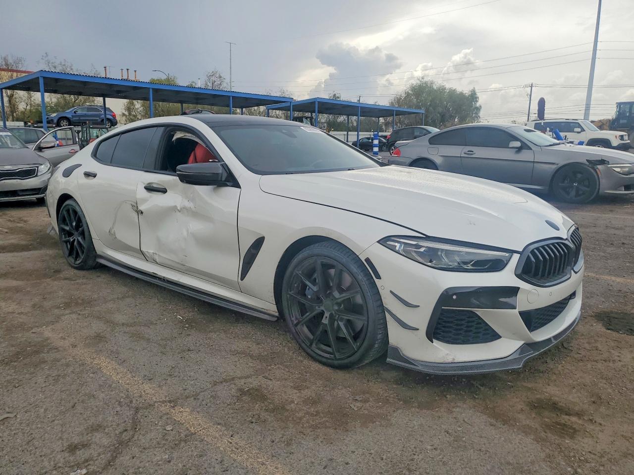 2020 Bmw 840i White vin: WBAGV2C0XLCE05244