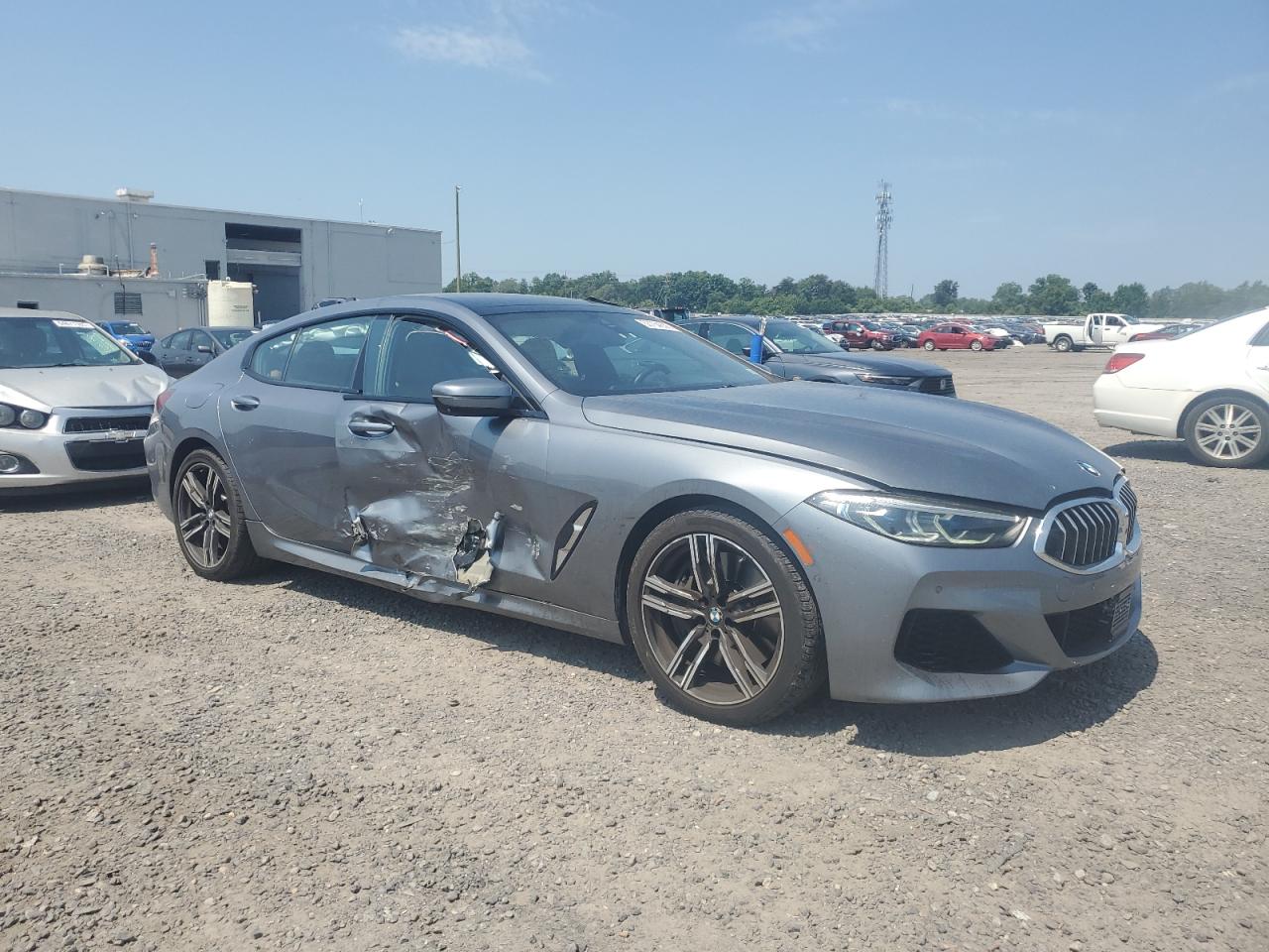 2022 Bmw 840xi    Gray vin: WBAGV4C07NCG86501