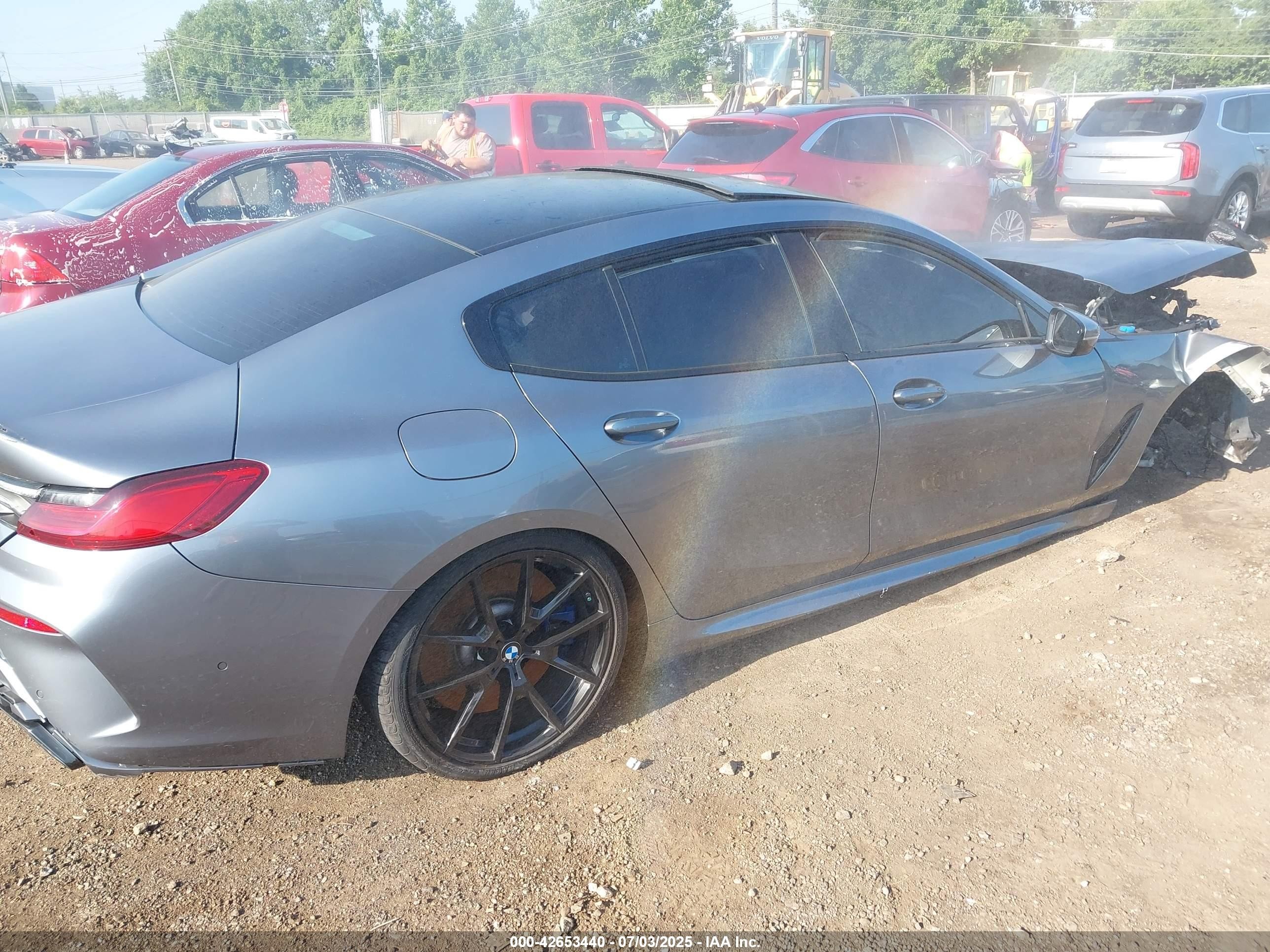 2022 Bmw M850i Gtan Coupe Xdrive Silver vin: WBAGV8C04NCH67186
