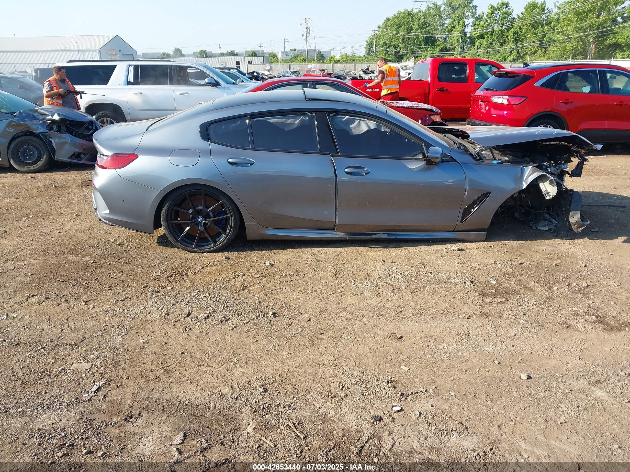 2022 Bmw M850i Gtan Coupe Xdrive Silver vin: WBAGV8C04NCH67186