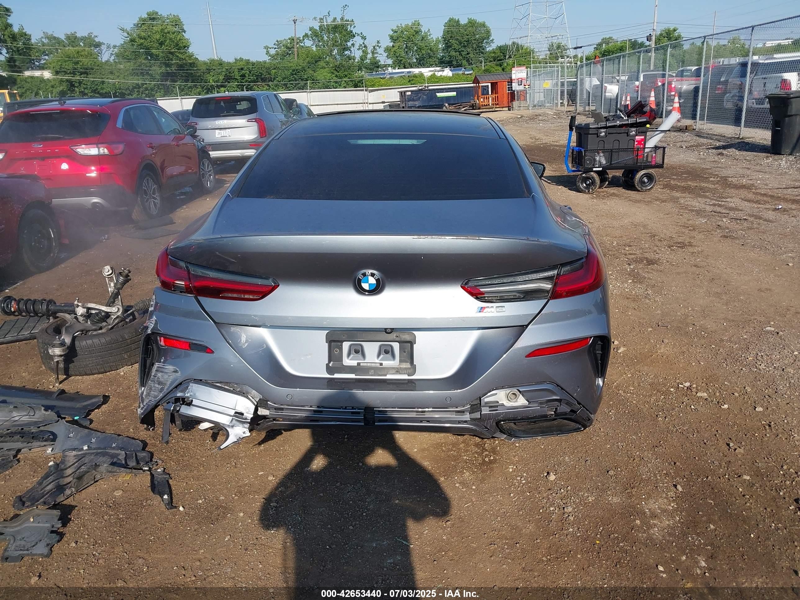 2022 Bmw M850i Gtan Coupe Xdrive Silver vin: WBAGV8C04NCH67186