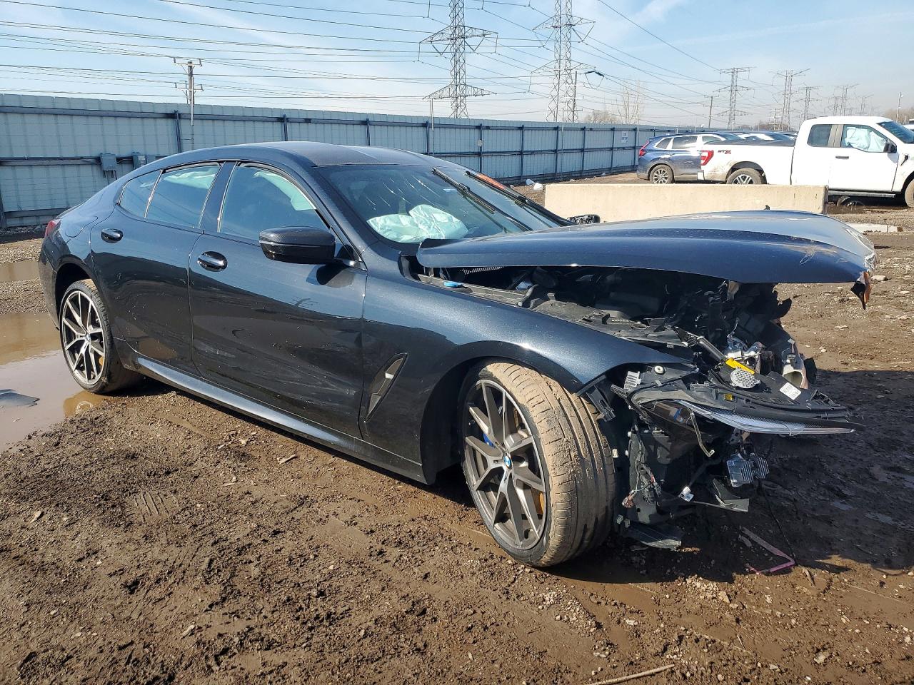 2020 Bmw M850xi Black vin: WBAGV8C06LCE23078