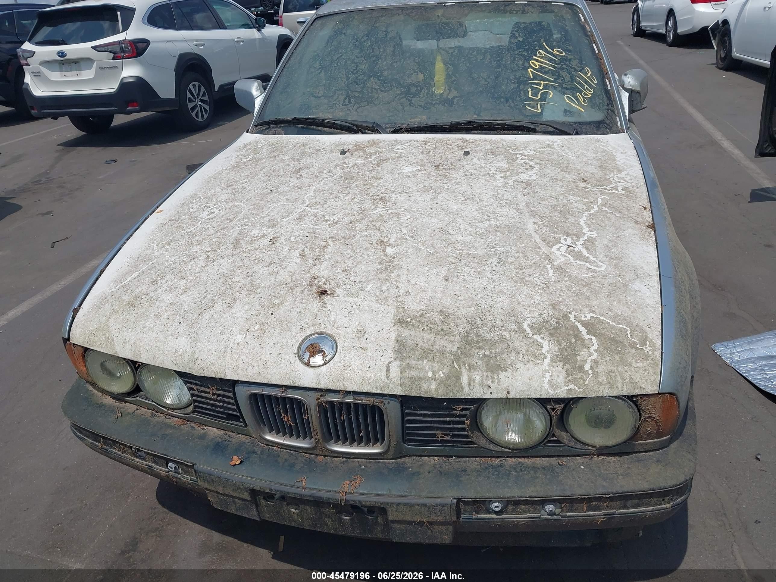 1990 Bmw 535 I Automatic Blue vin: WBAHD2317LBF67452
