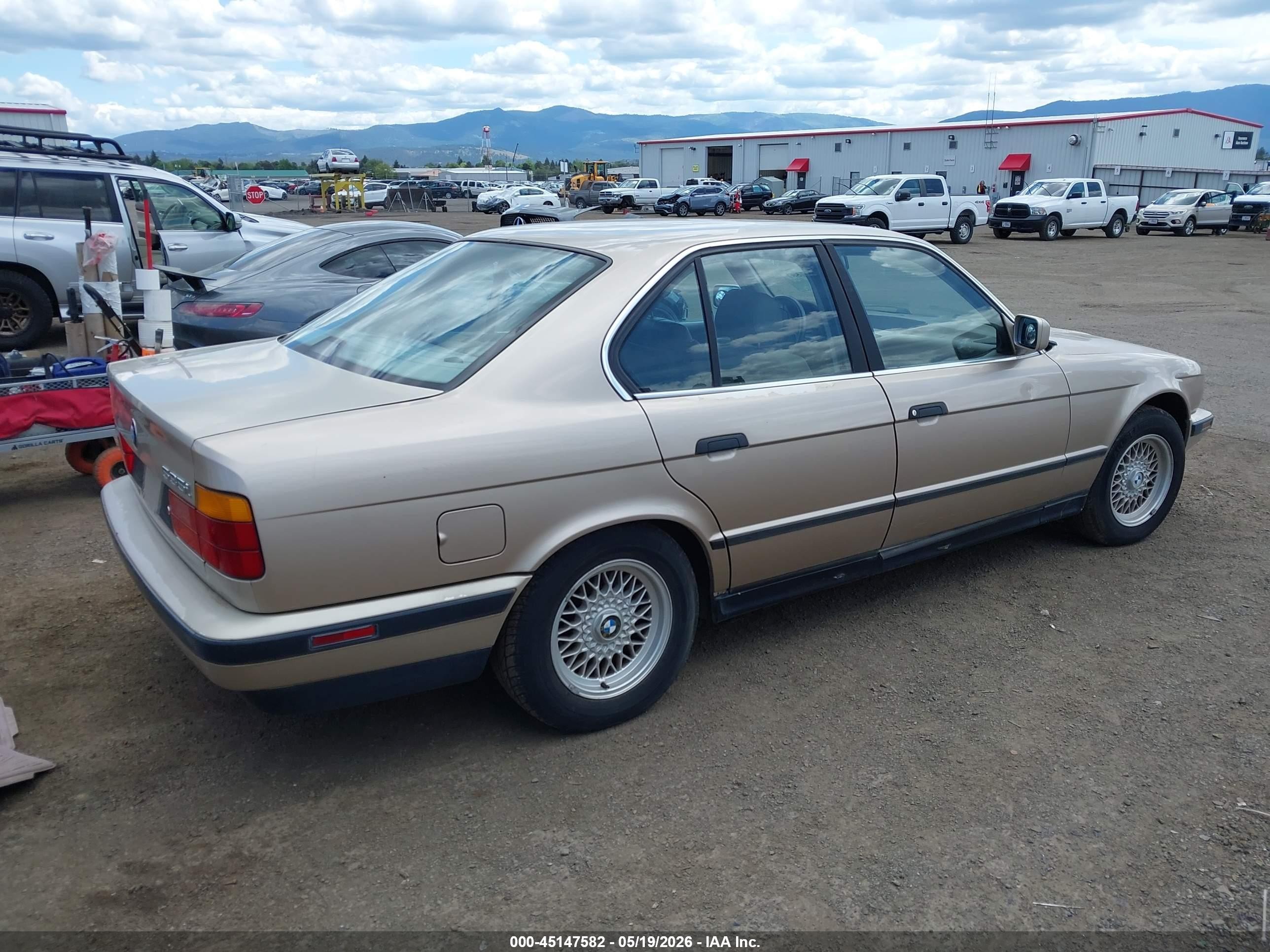 1991 Bmw 535 I Automatic Brown vin: WBAHD231XMBF70587