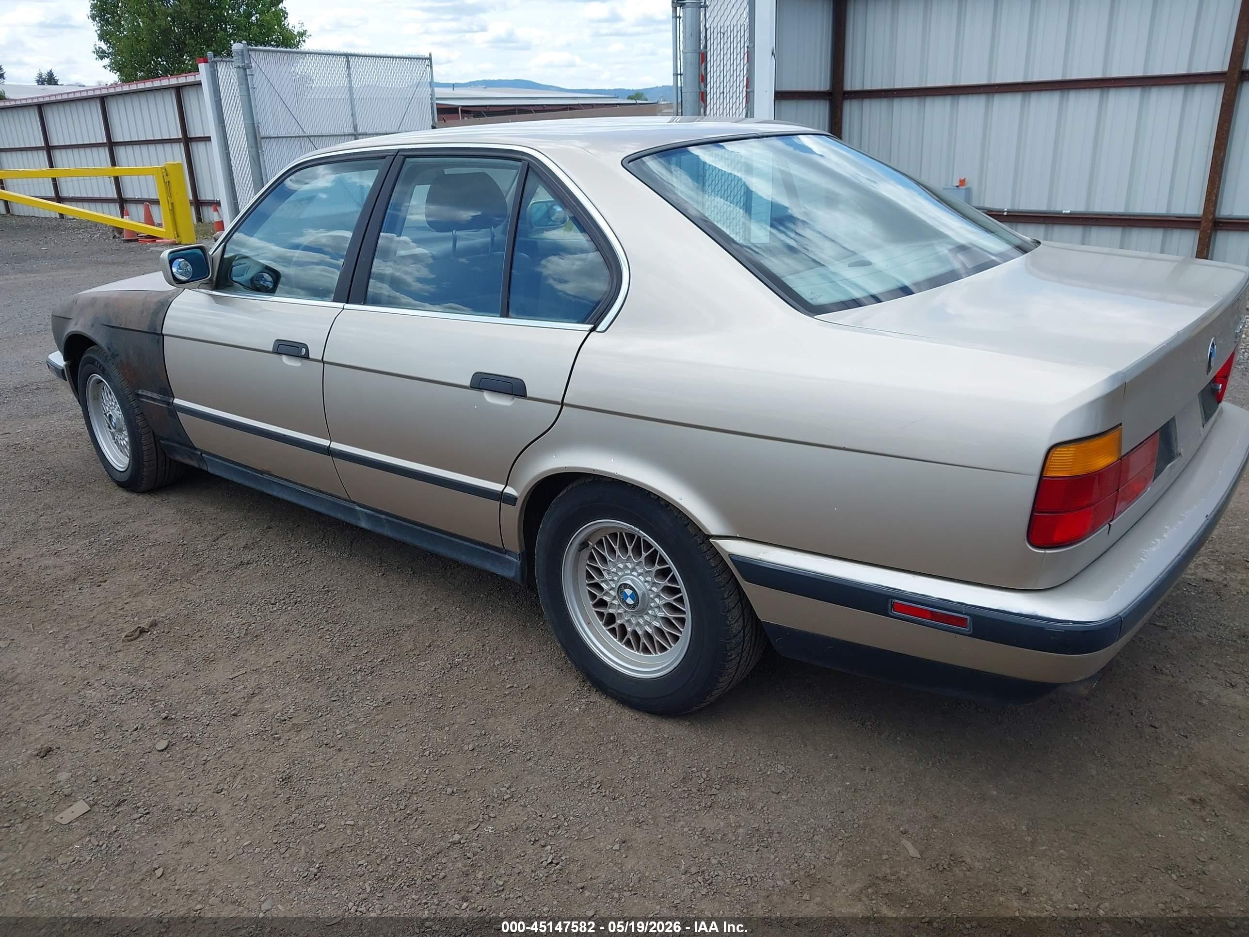 1991 Bmw 535 I Automatic Brown vin: WBAHD231XMBF70587