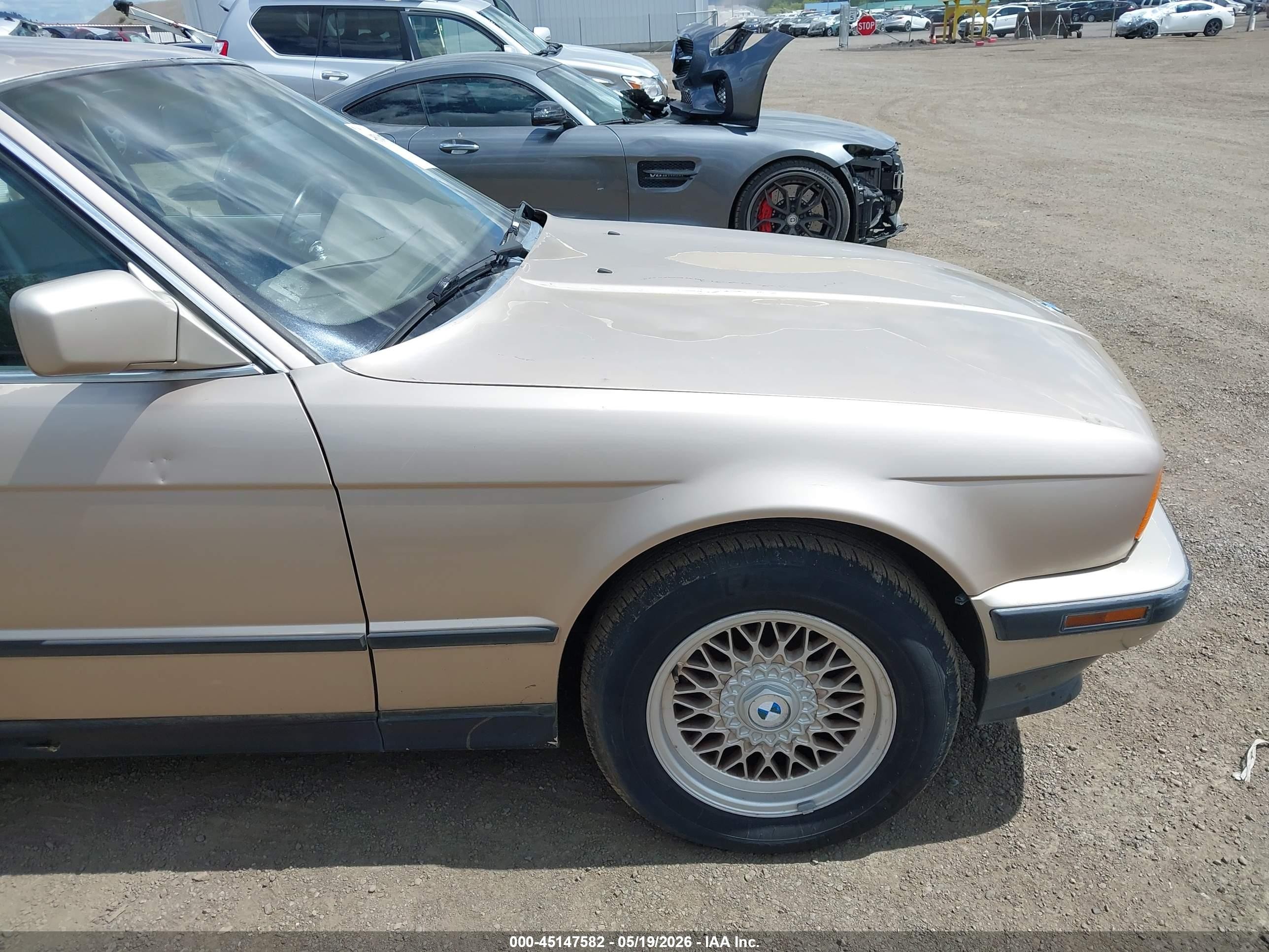 1991 Bmw 535 I Automatic Brown vin: WBAHD231XMBF70587