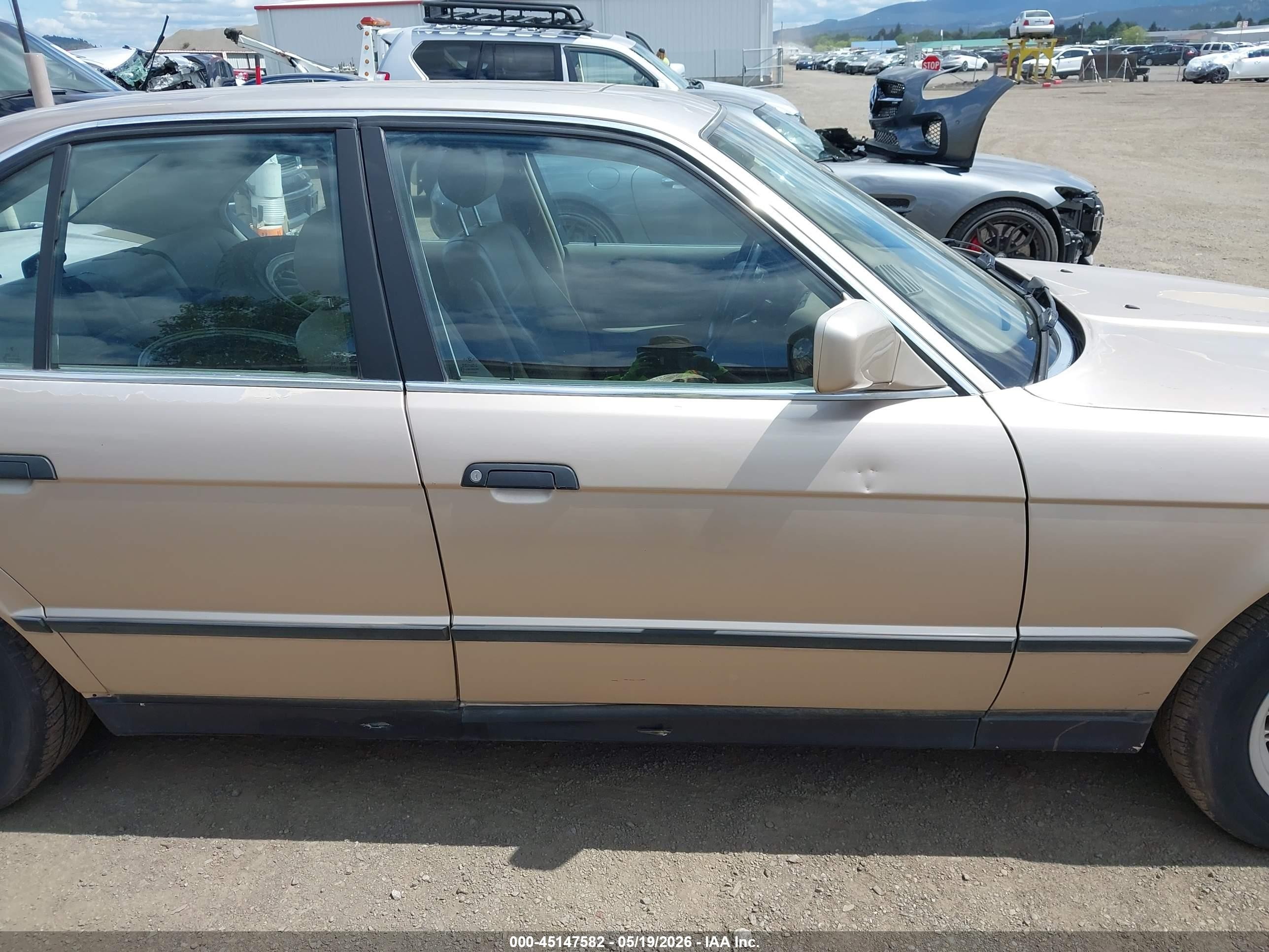 1991 Bmw 535 I Automatic Brown vin: WBAHD231XMBF70587