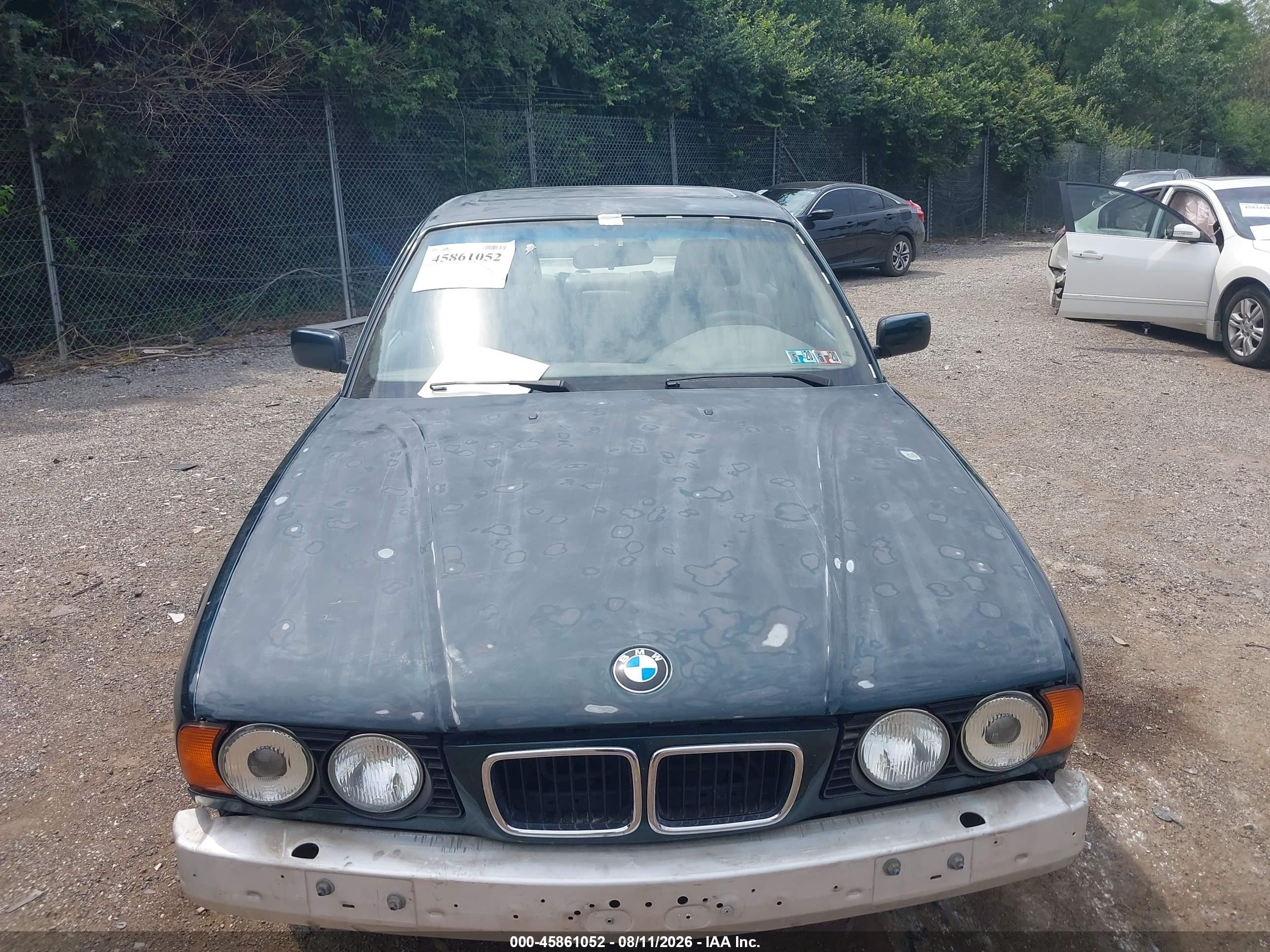 1995 Bmw 525 I Automatic Green vin: WBAHD6320SGK55973